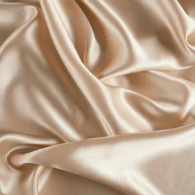5% Stretch Satin Fabric Spandex Fabric BTY (Champagne)