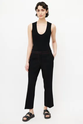 Black & Yellow Side Stripe Trouser