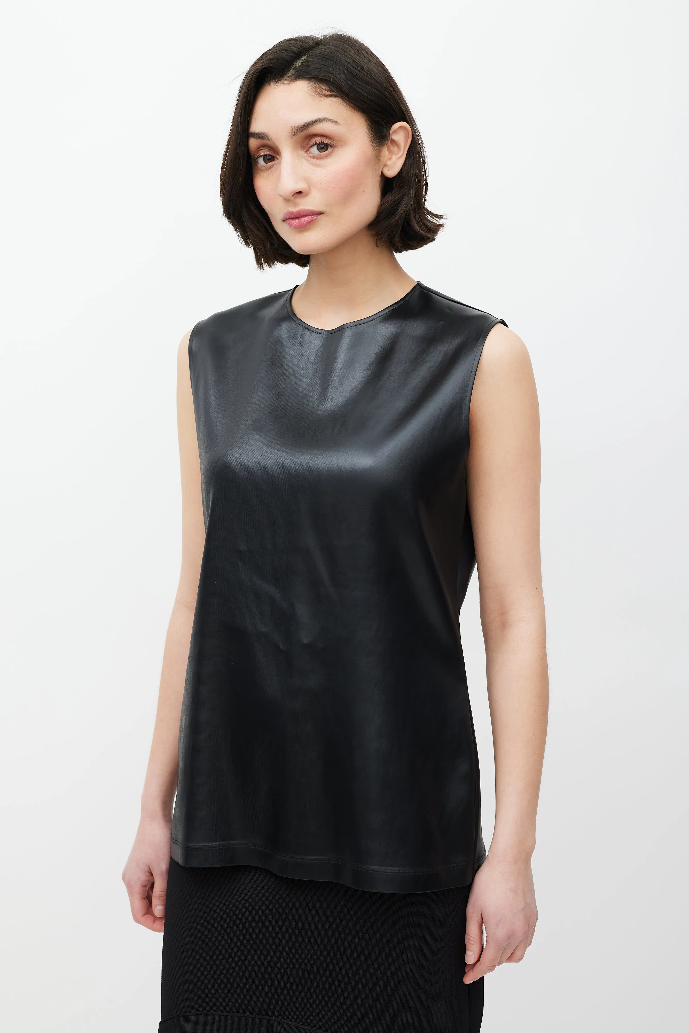 Black Satin Top