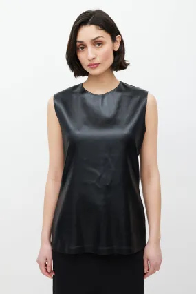 Black Satin Top