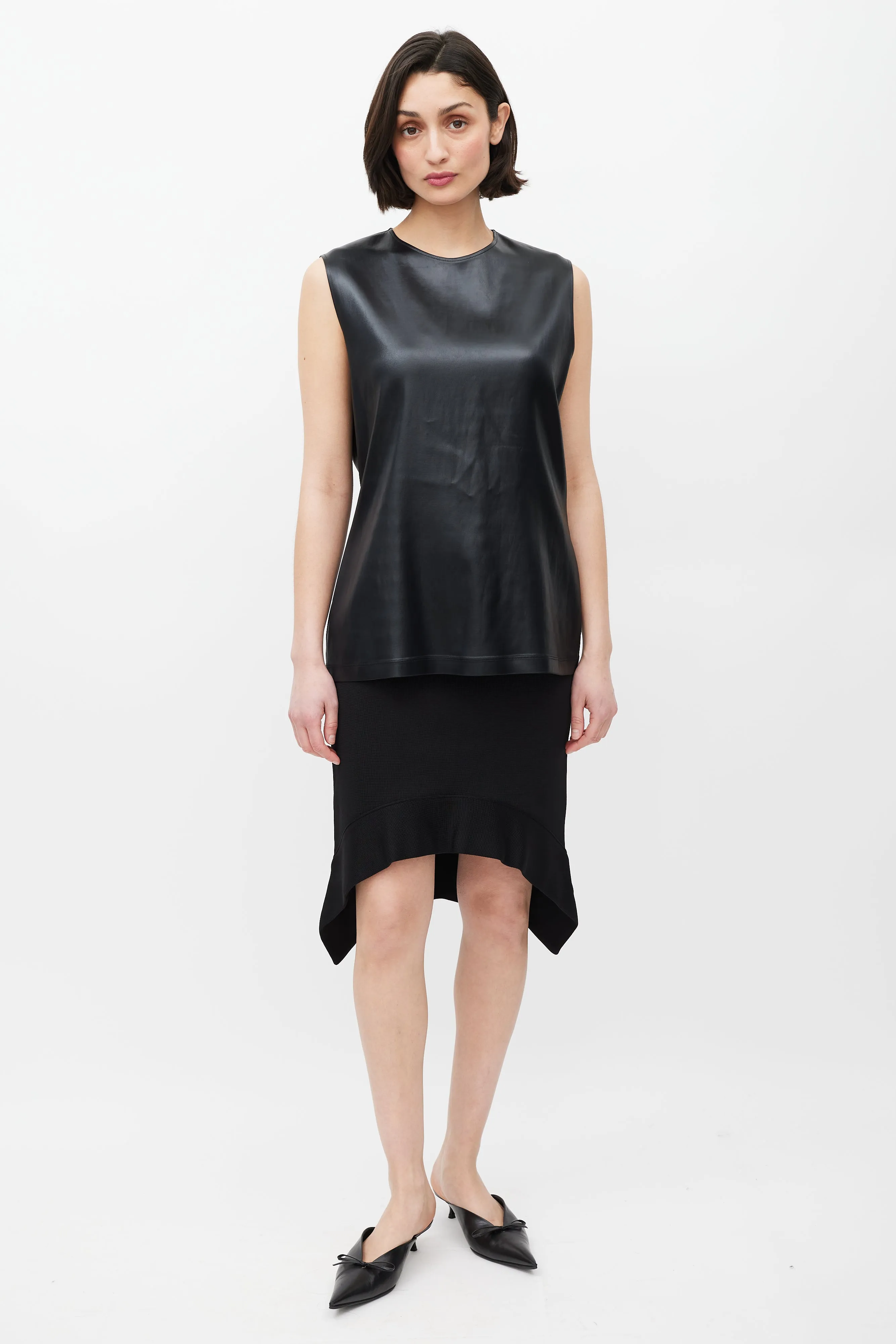 Black Satin Top