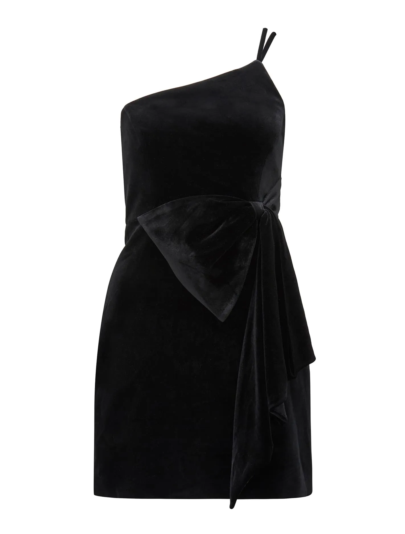 Bonnie Velvet Bow Mini Dress
