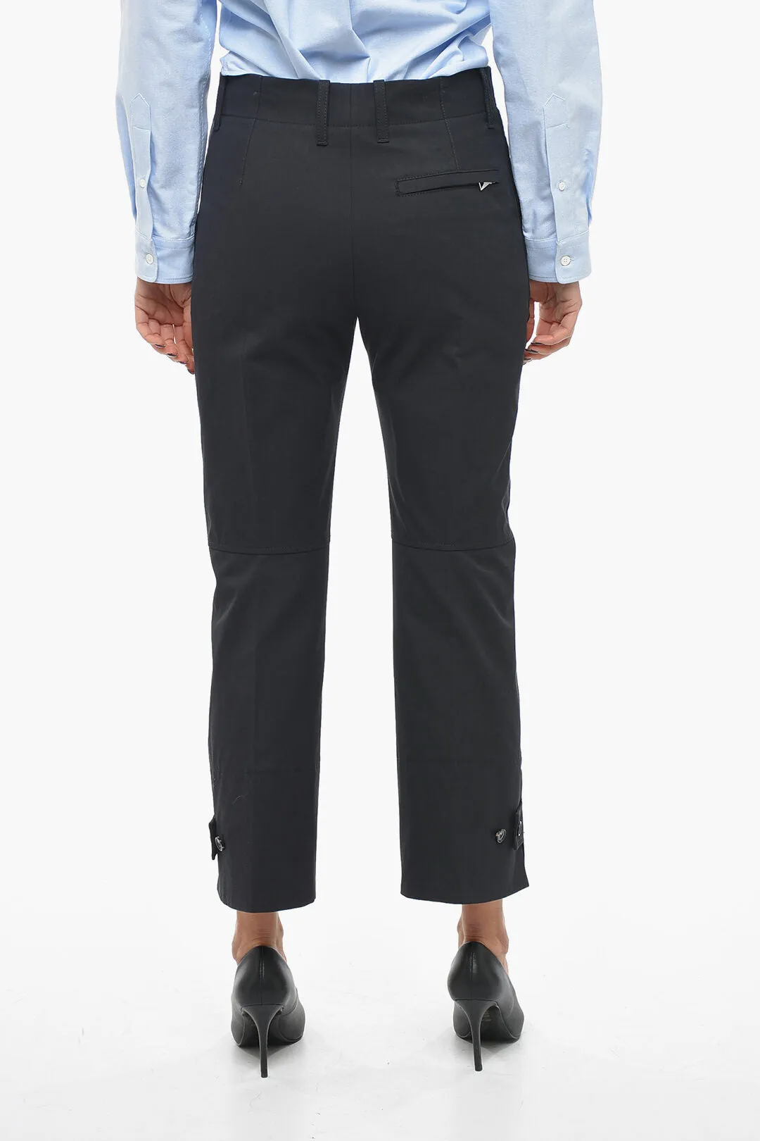 Bottega Veneta Cotton Twill Pants with Tapered Fit 42 Italian size