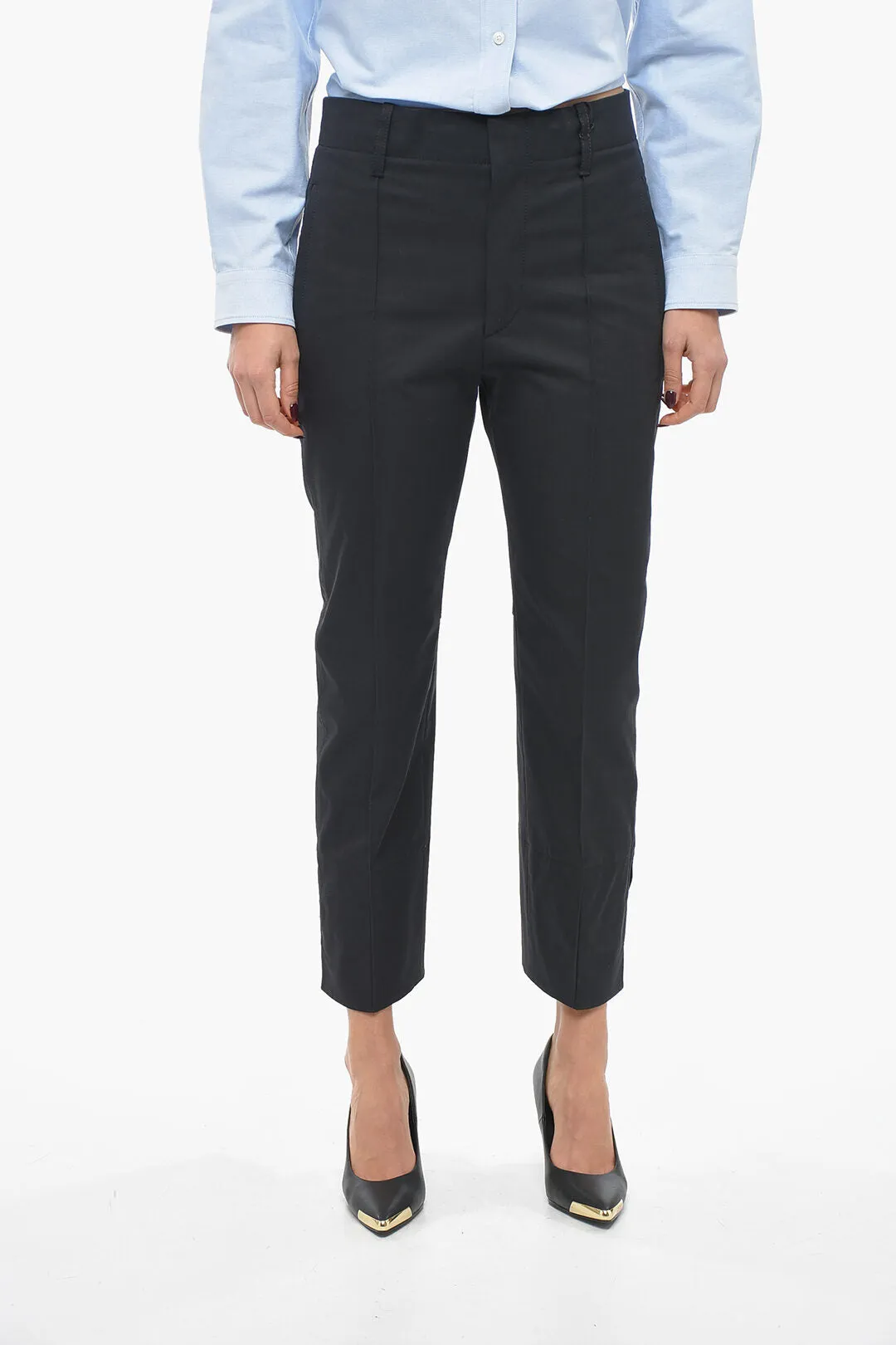 Bottega Veneta Cotton Twill Pants with Tapered Fit 42 Italian size