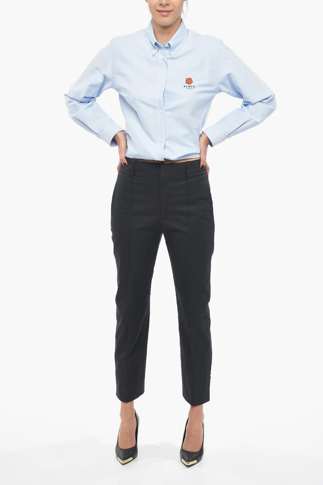 Bottega Veneta Cotton Twill Pants with Tapered Fit 42 Italian size