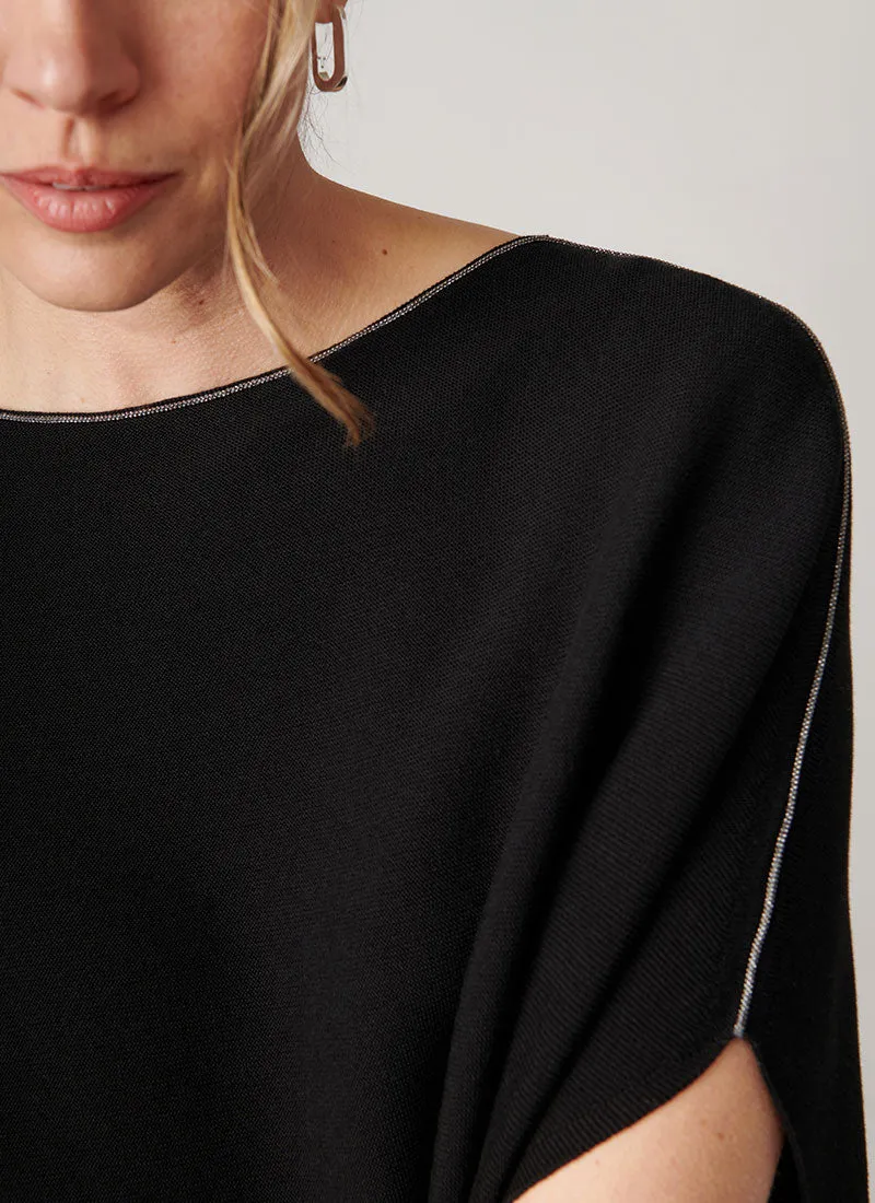 Diamanté Cape Sweater