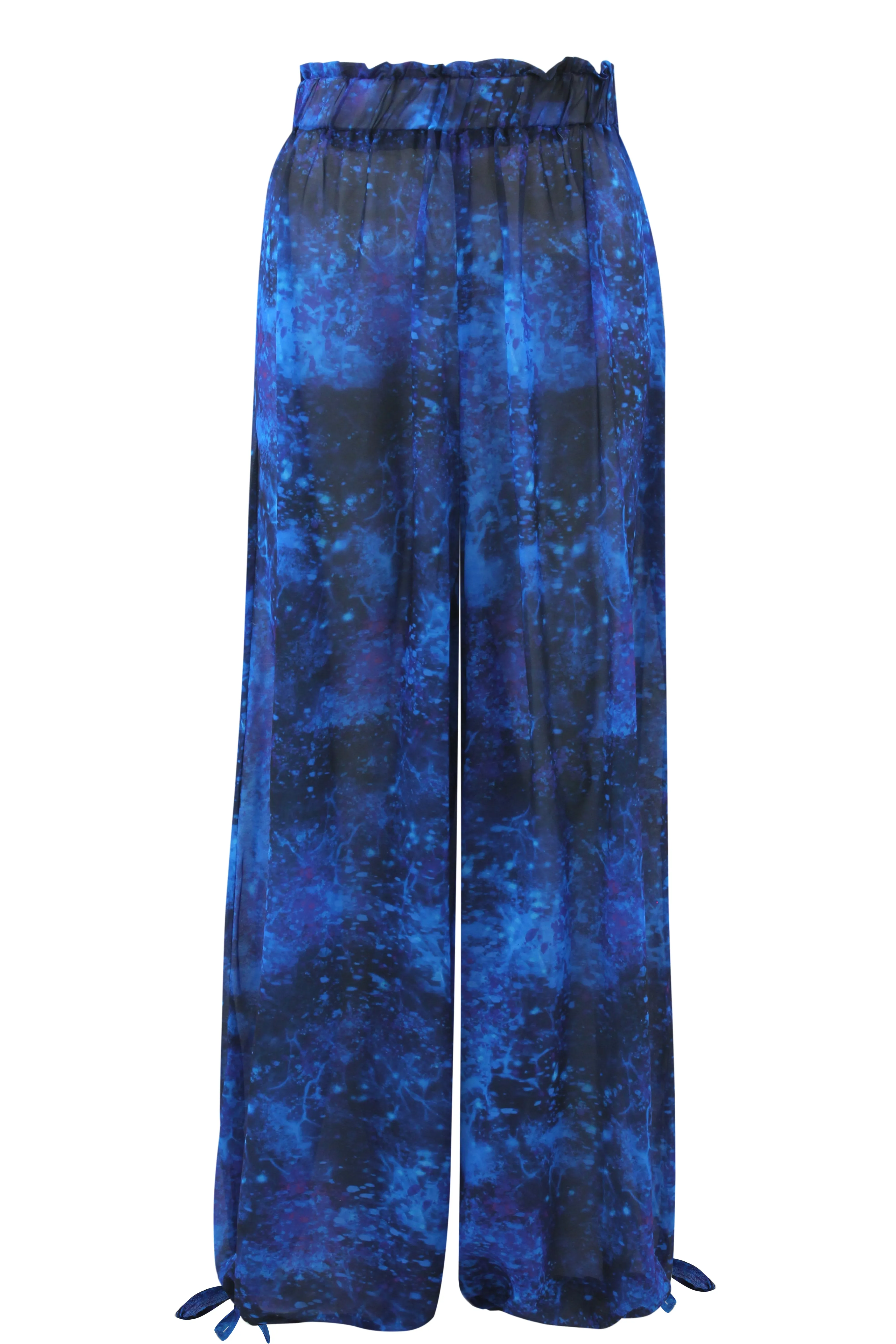 Galaxy chiffon pants - BLue