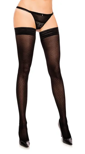 Lattice Sheer Thigh Highs