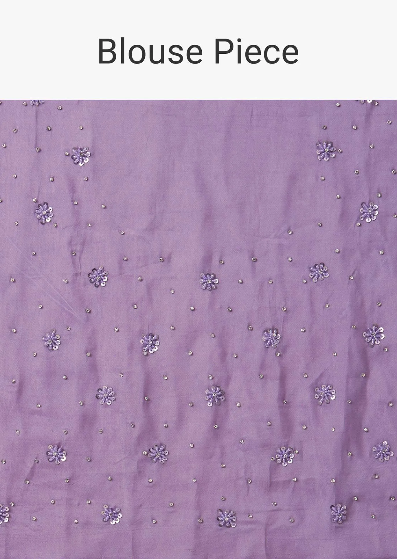 Lavender Purple Ombre Sequins Saree With An Embellished Border