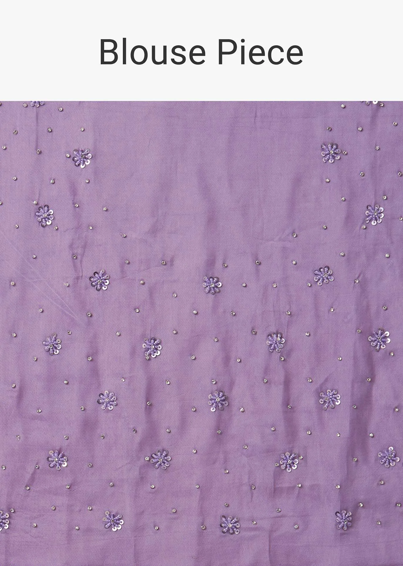 Lavender Purple Ombre Sequins Saree With An Embellished Border