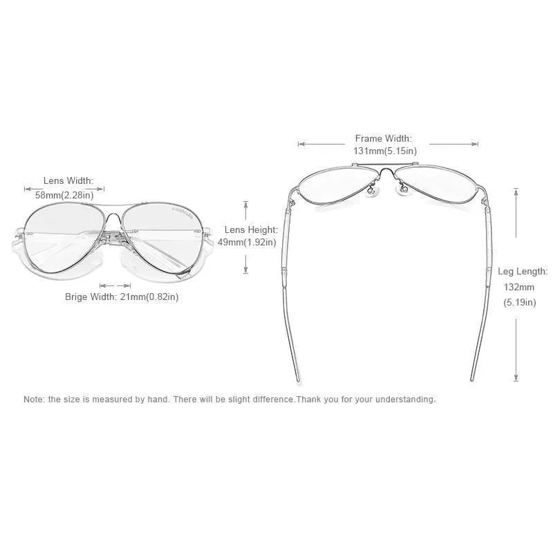 New Titanium Alloy Men's Polarized Sunglasses
