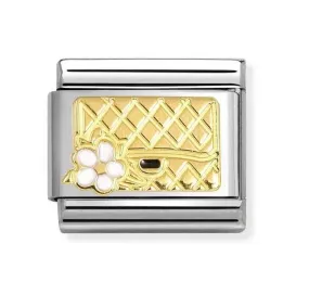 NOMINATION Classic Gold Bag With Flower Charm