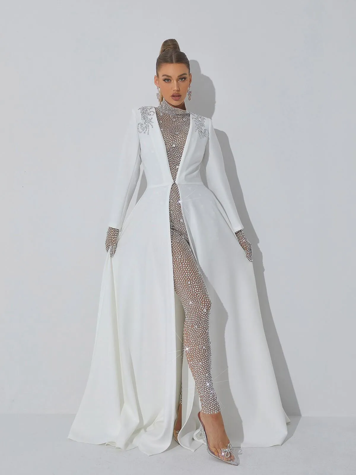 Roise Crystal Embellished Coat