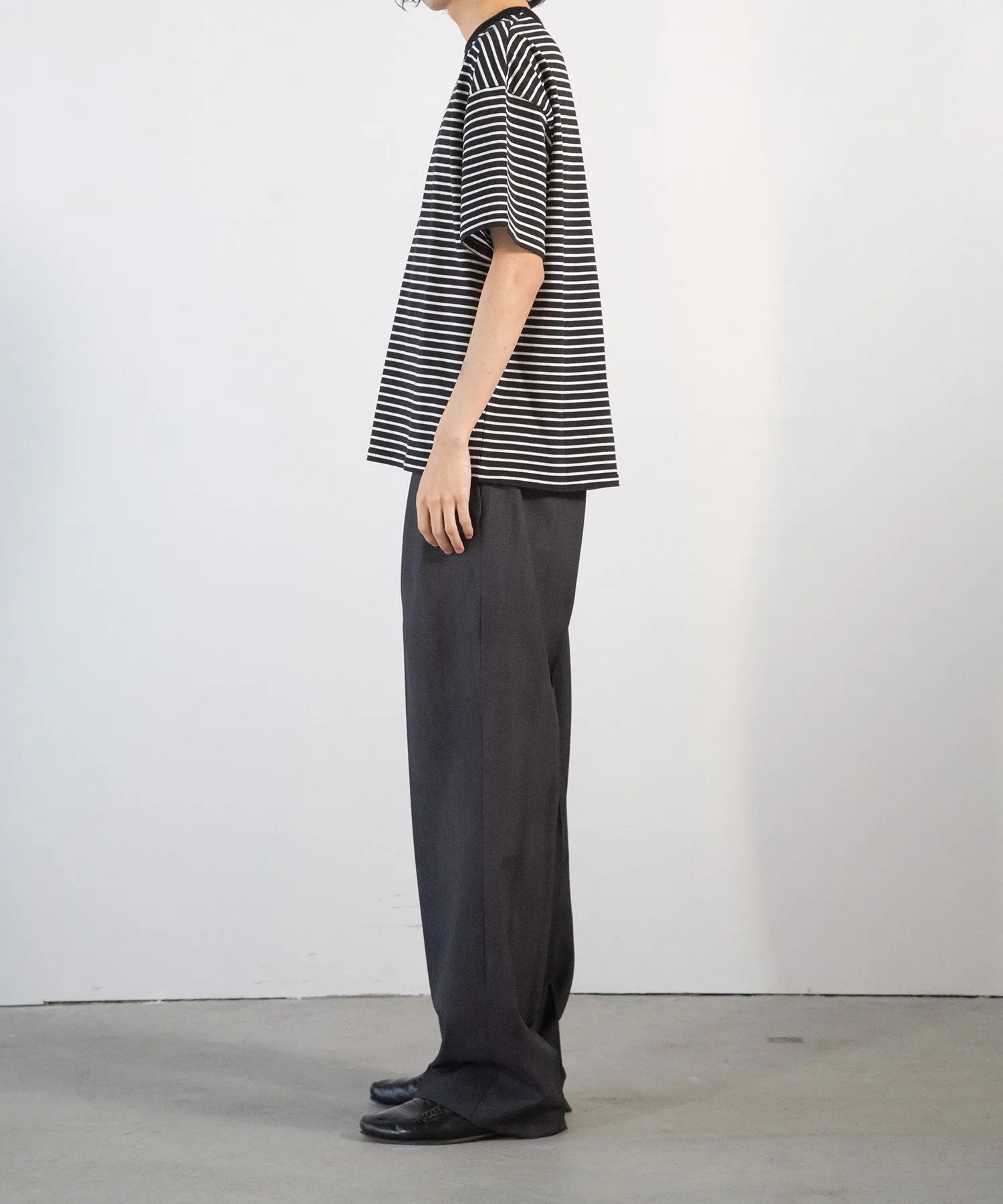 Sheer Border S/S T-Shirt