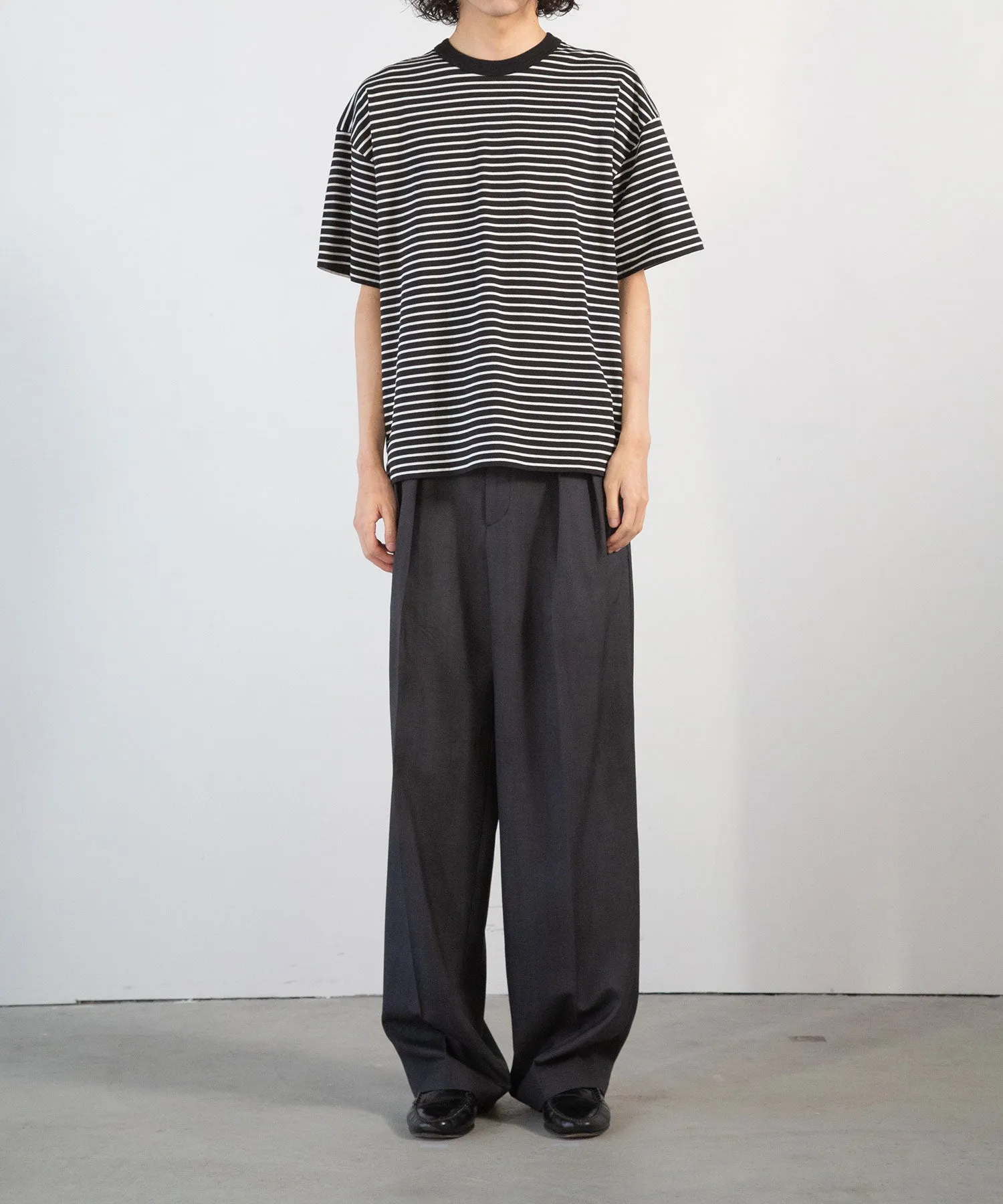 Sheer Border S/S T-Shirt