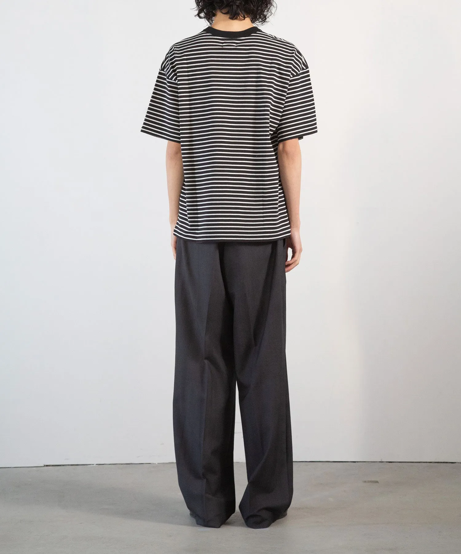 Sheer Border S/S T-Shirt