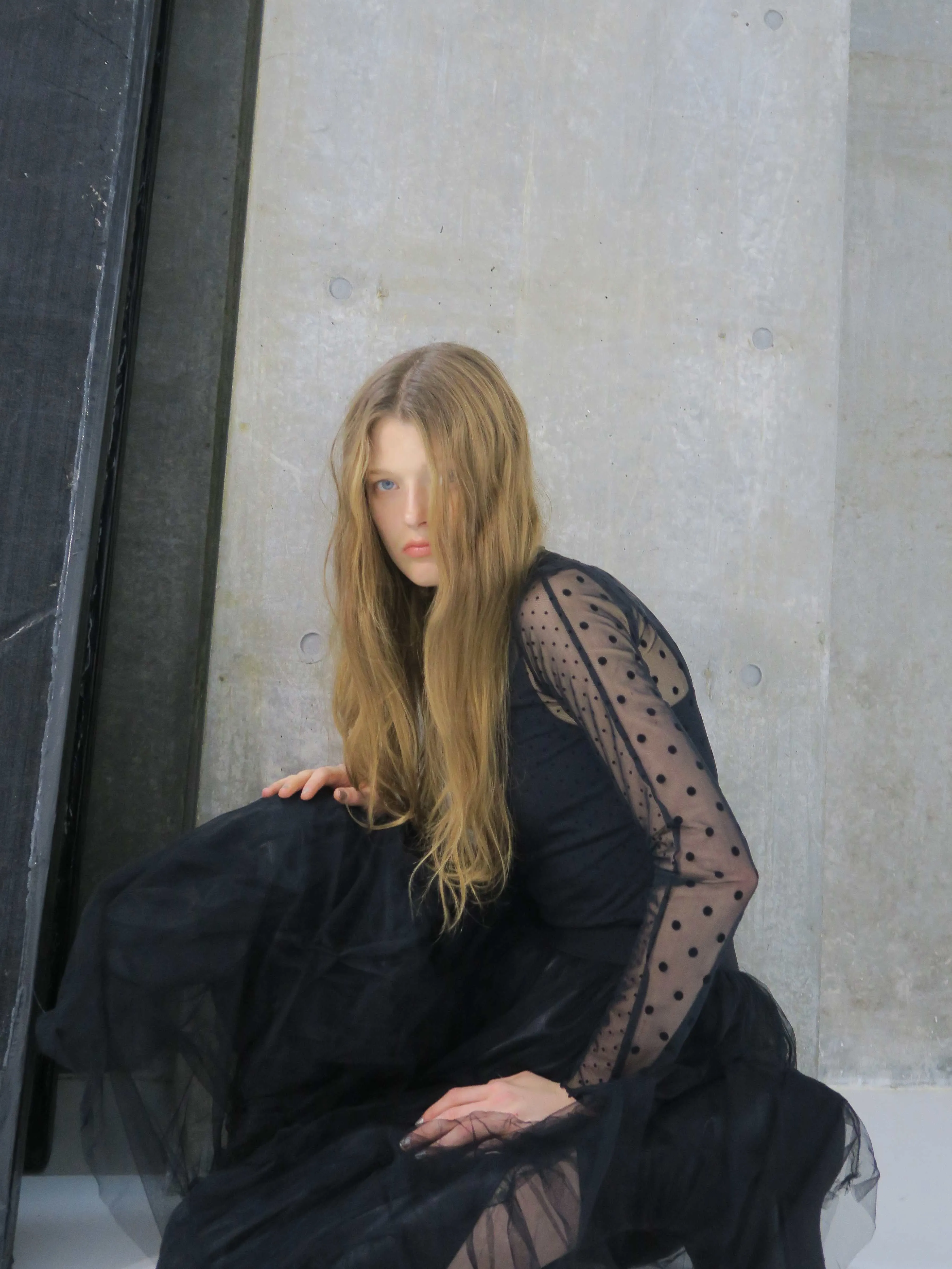 SHEER DOT TURTLE TOPS
