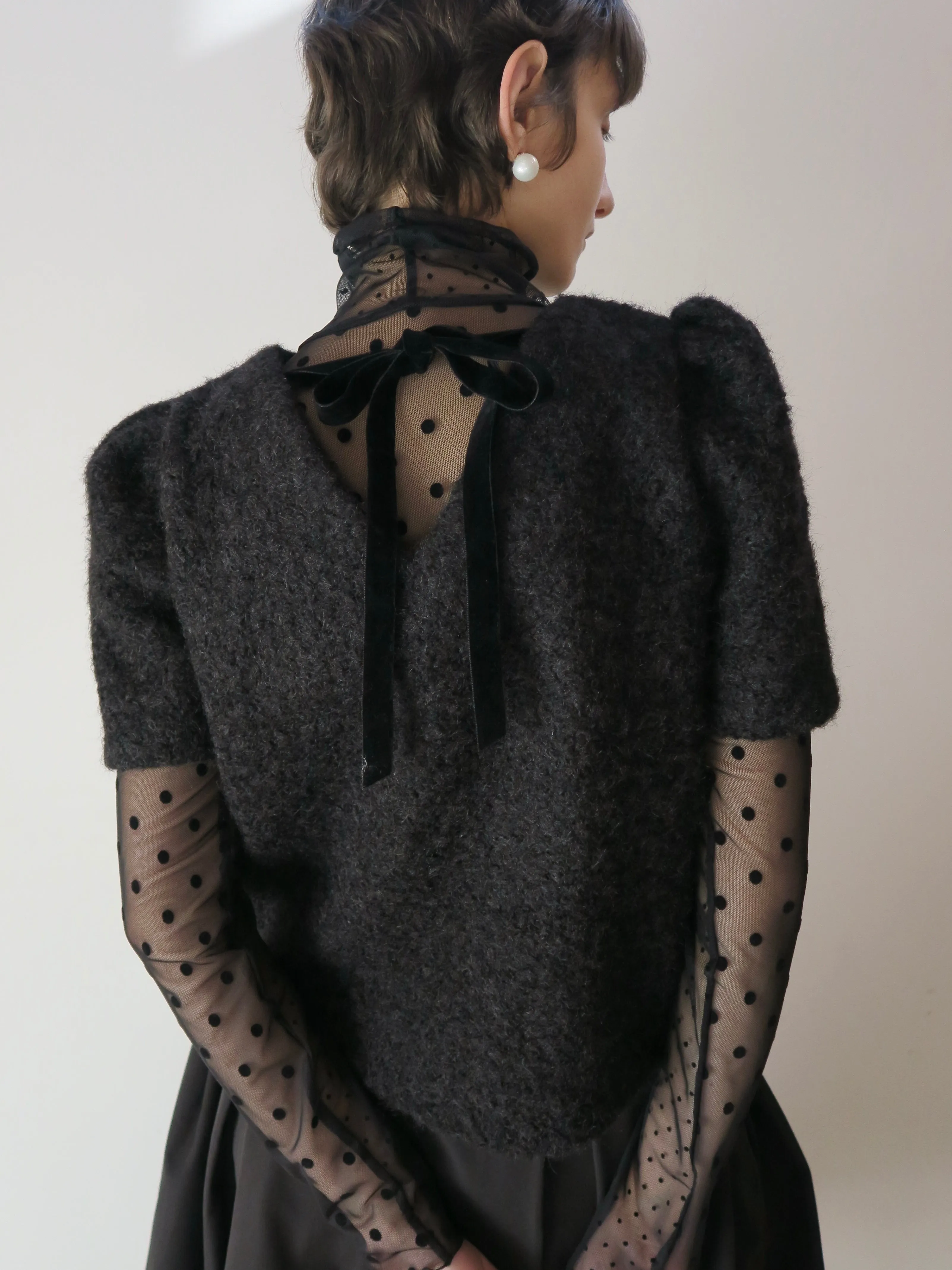 SHEER DOT TURTLE TOPS