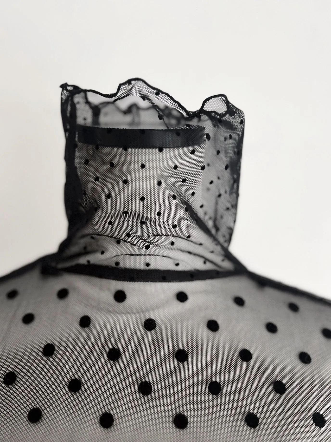 SHEER DOT TURTLE TOPS
