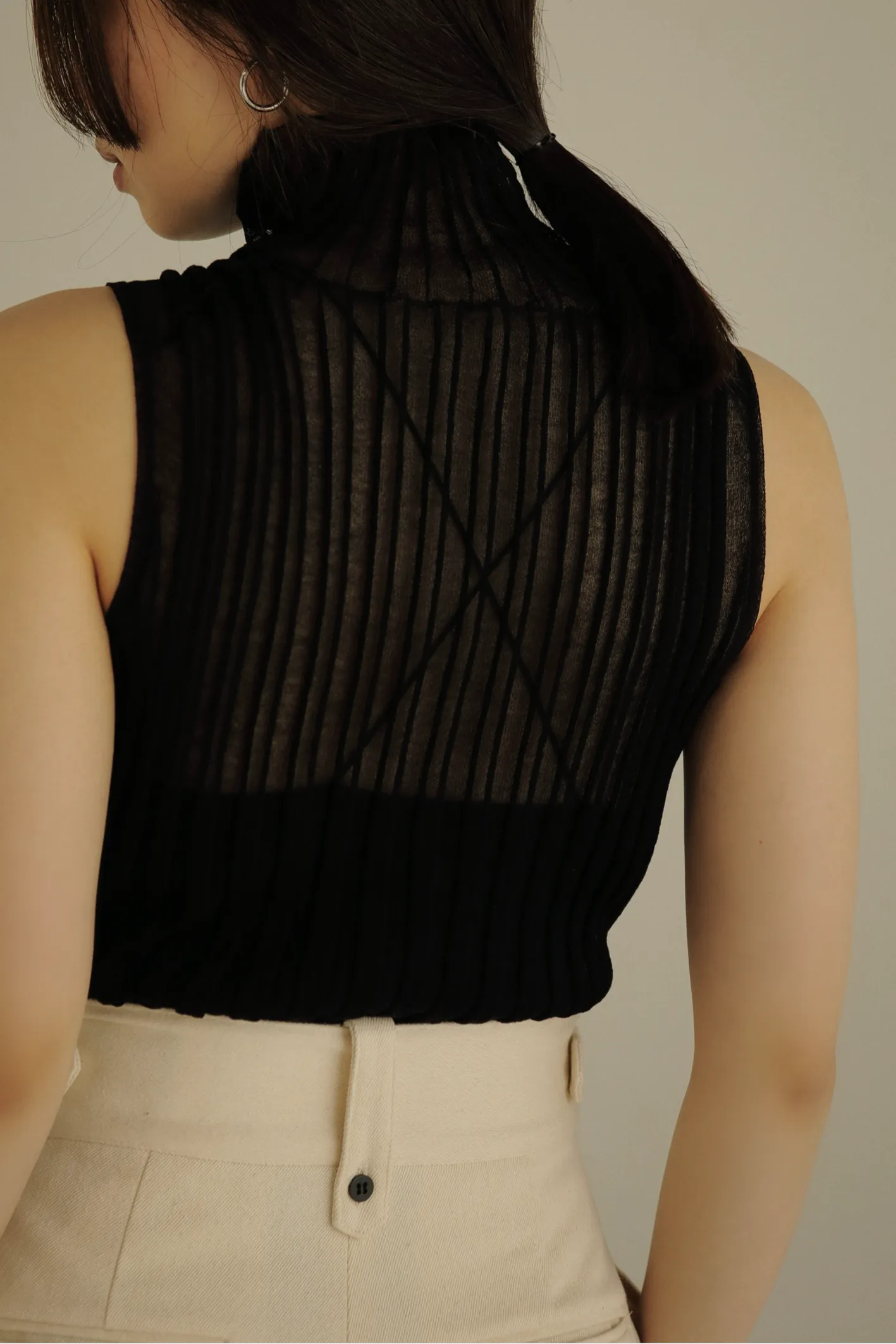 sheer turtleneck tops