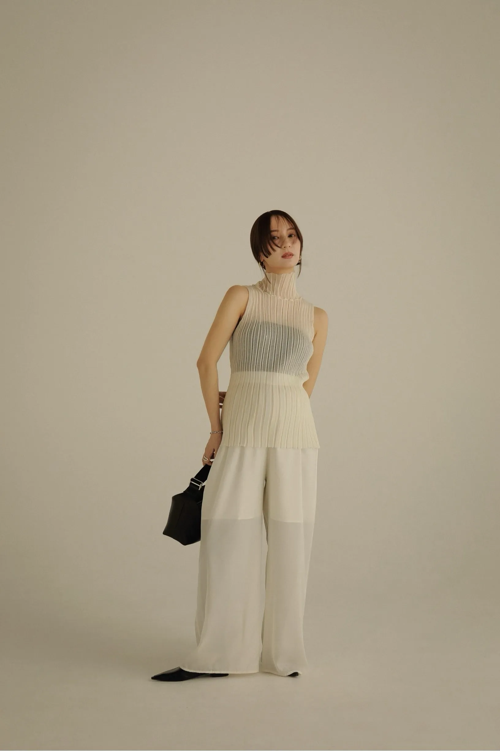 sheer turtleneck tops