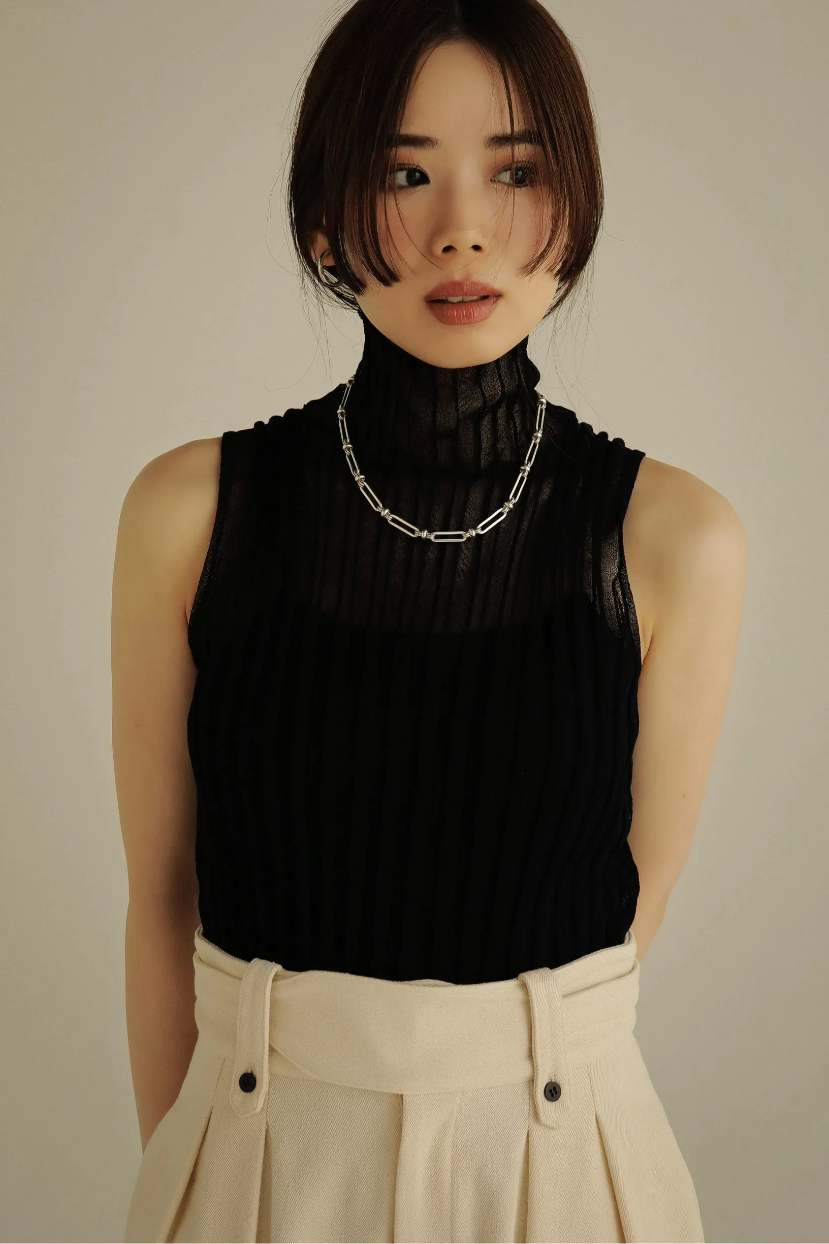 sheer turtleneck tops