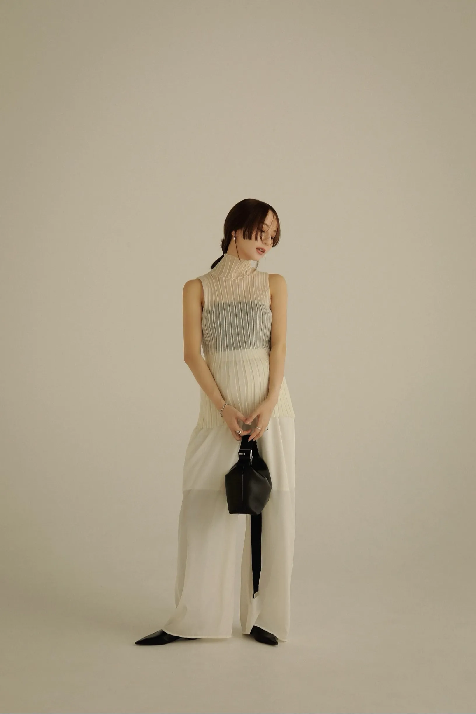 sheer turtleneck tops