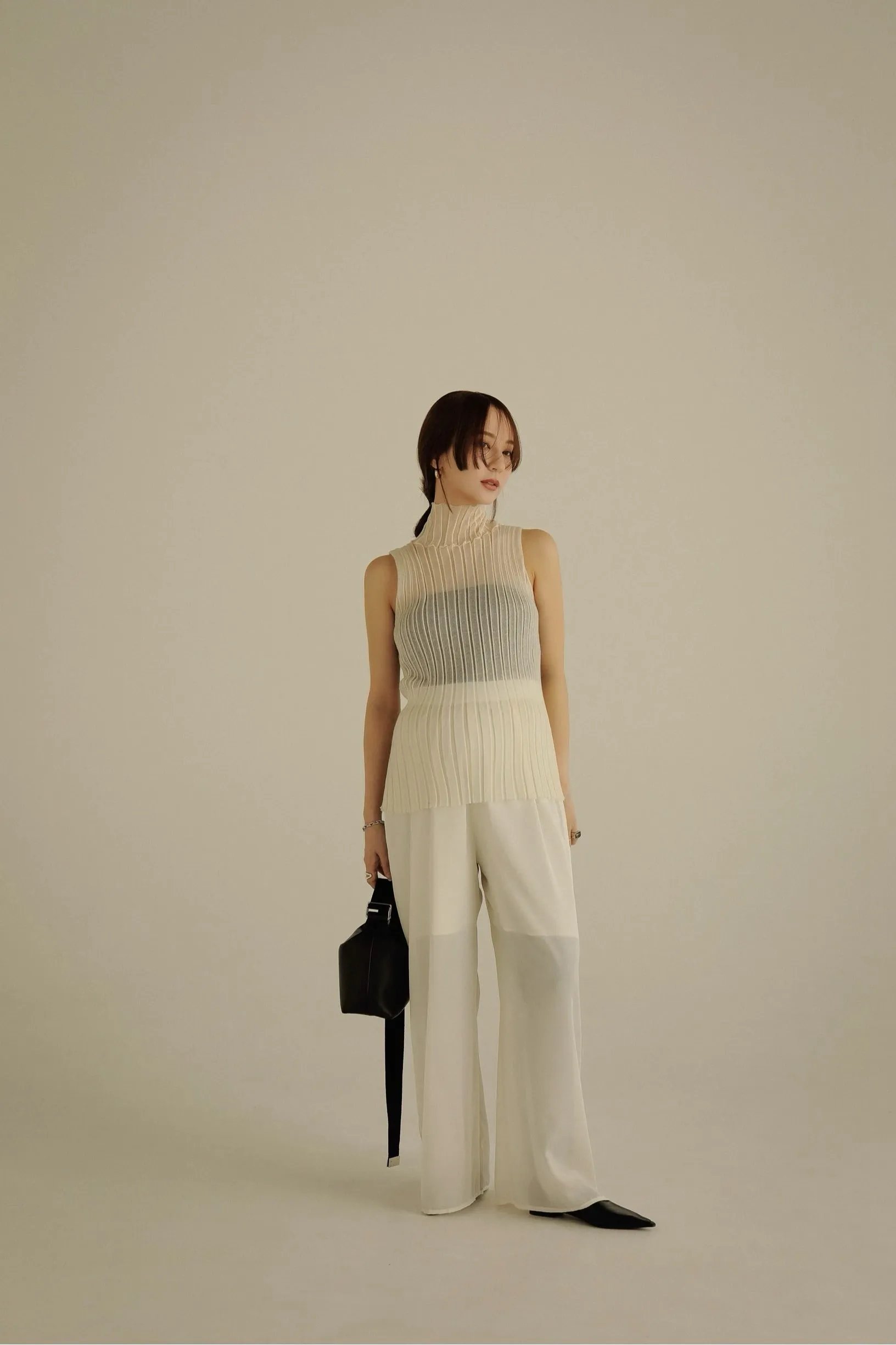 sheer turtleneck tops