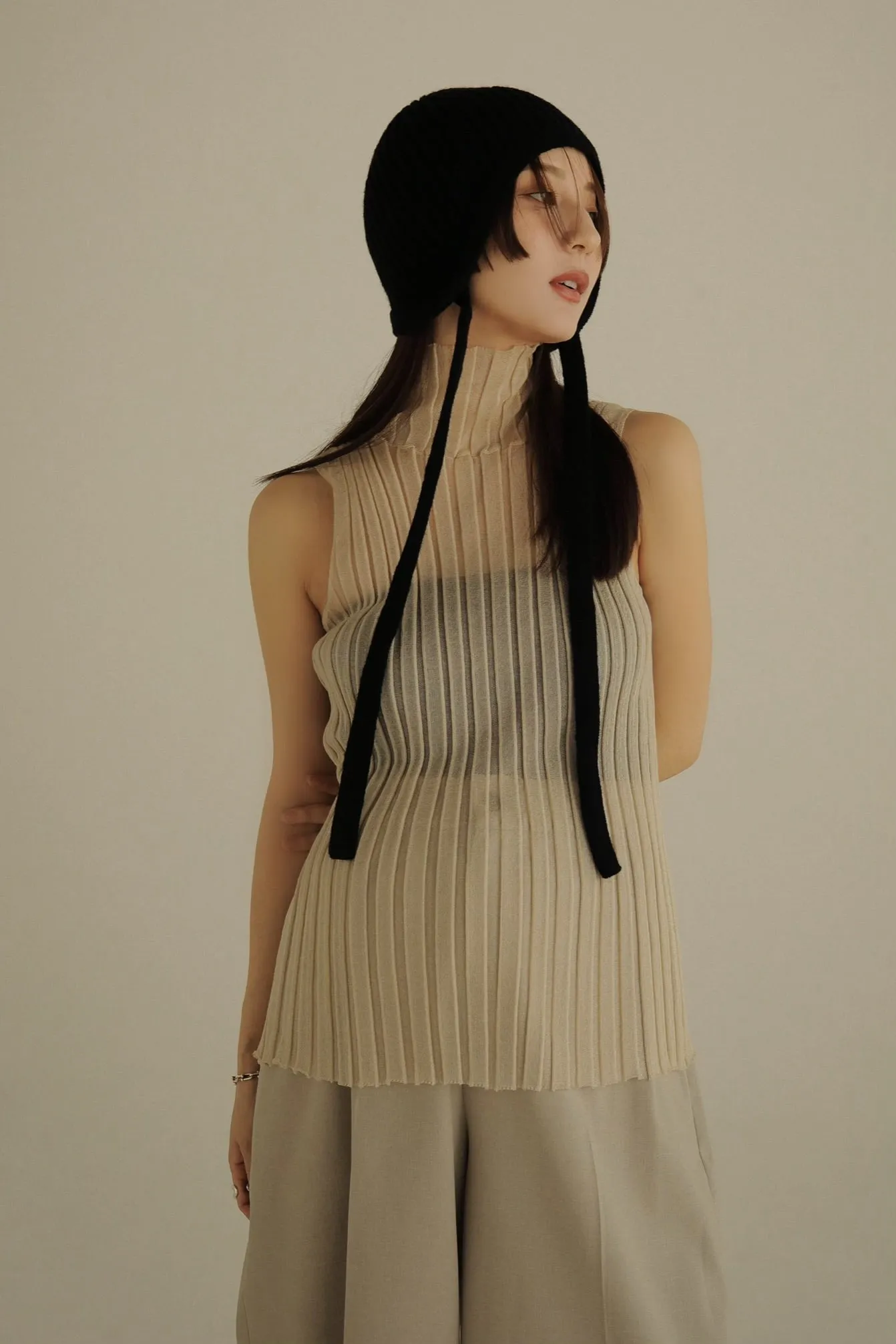 sheer turtleneck tops