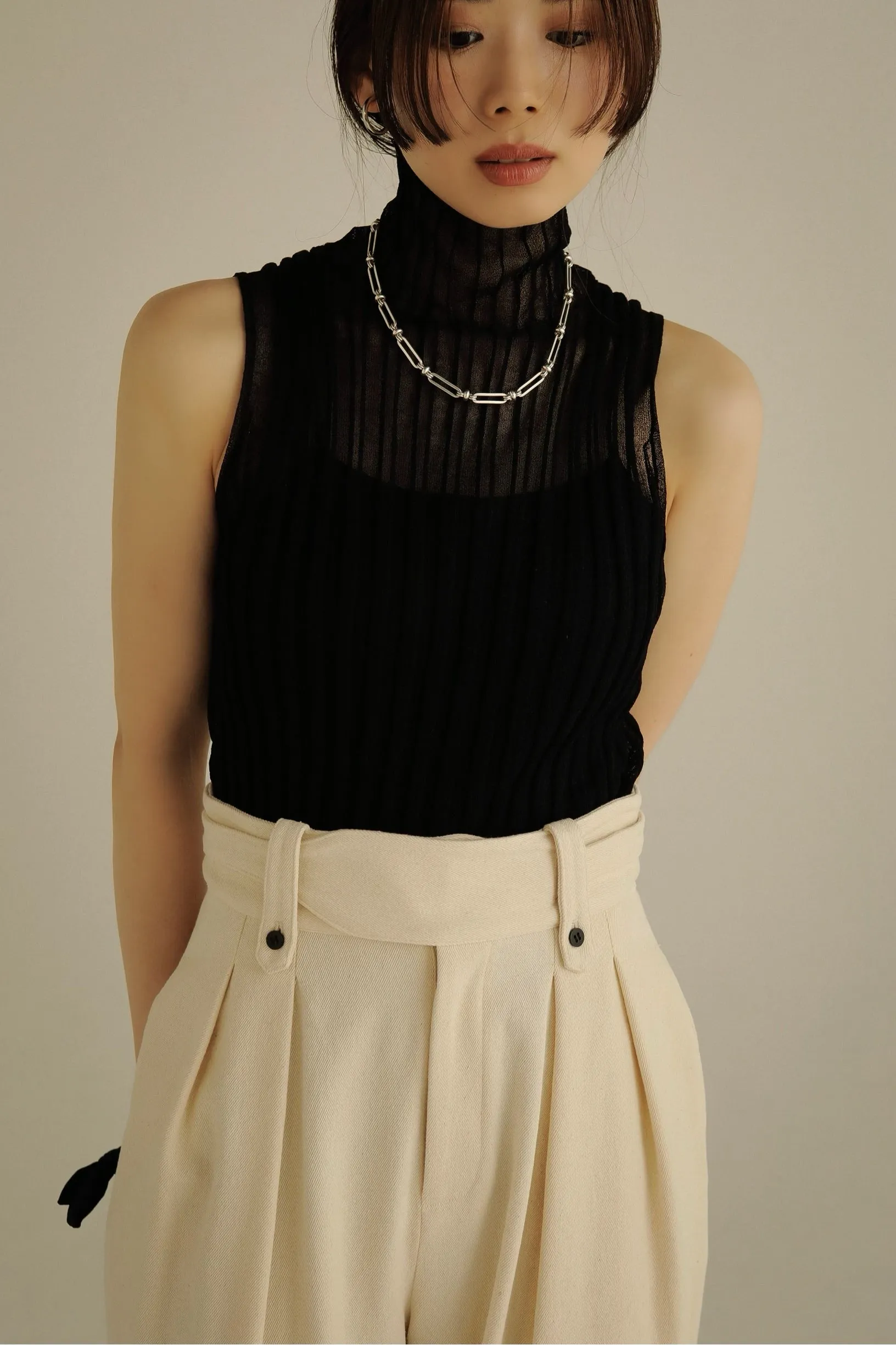 sheer turtleneck tops