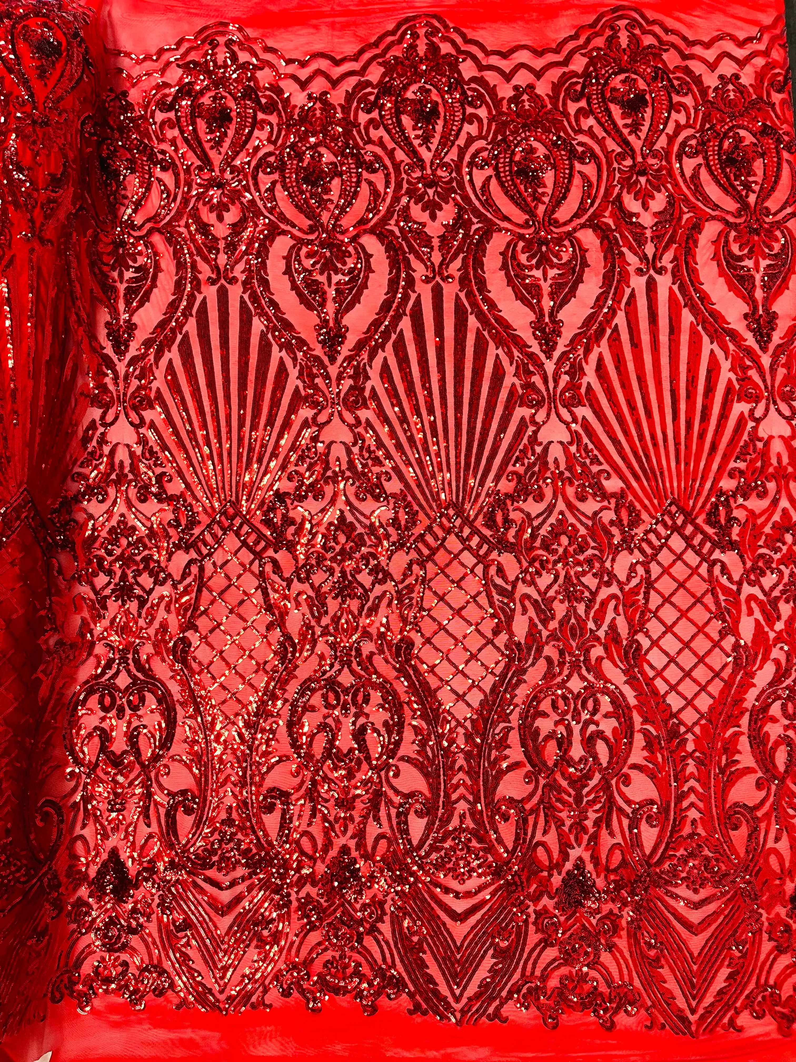 SHELL DAMASK SEQUIN (by the yard)