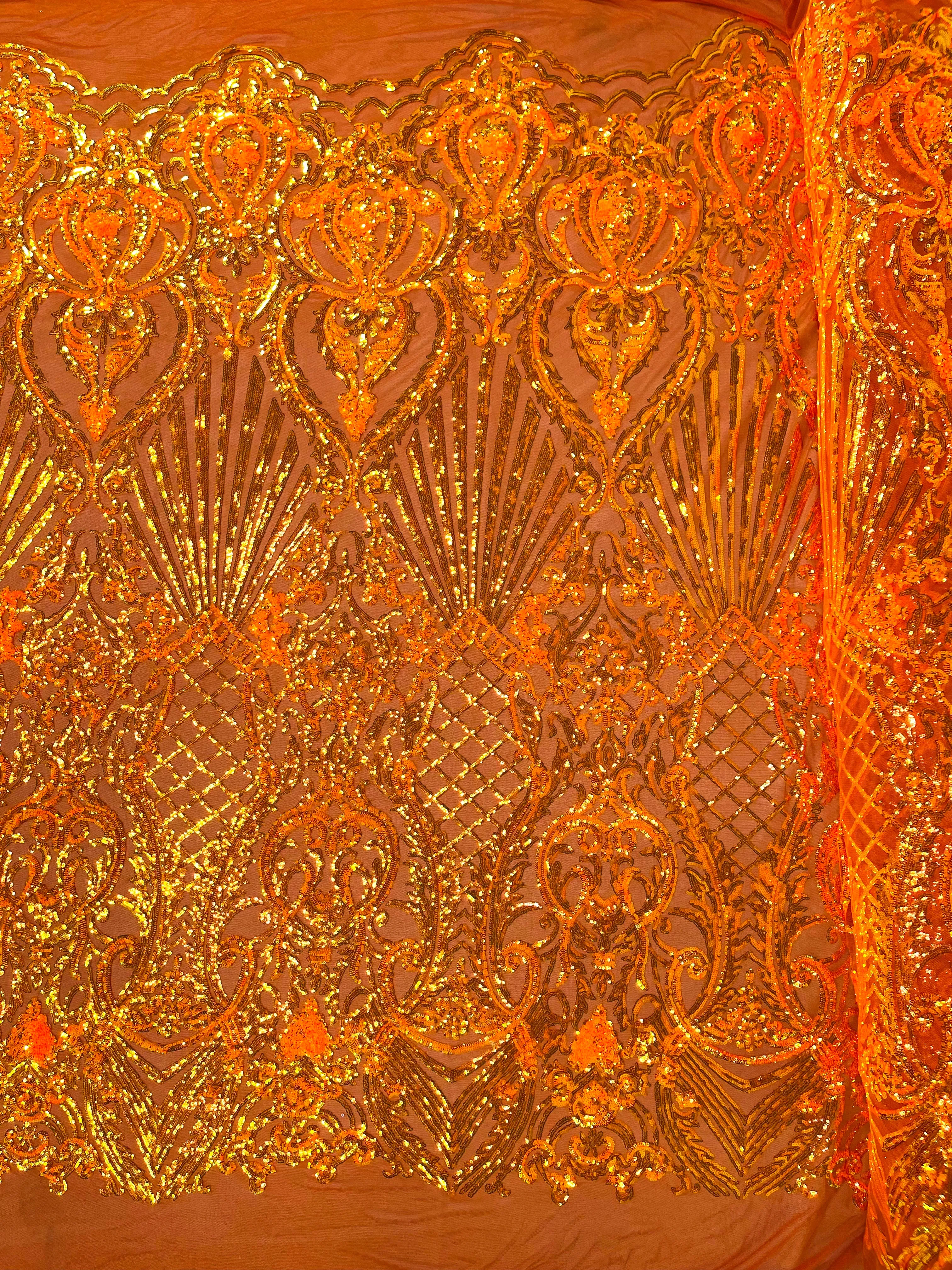 SHELL DAMASK SEQUIN (by the yard)
