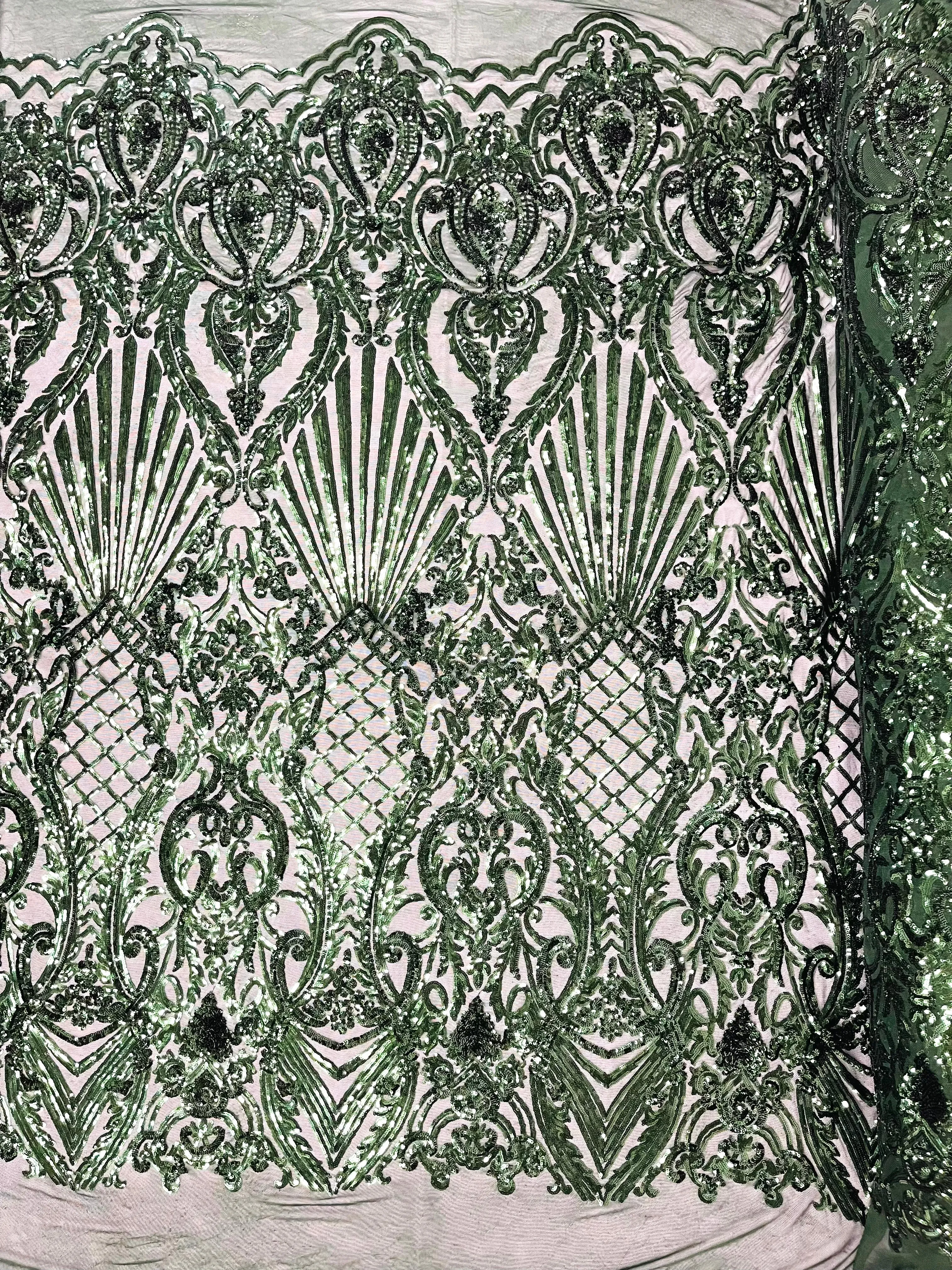 SHELL DAMASK SEQUIN (by the yard)