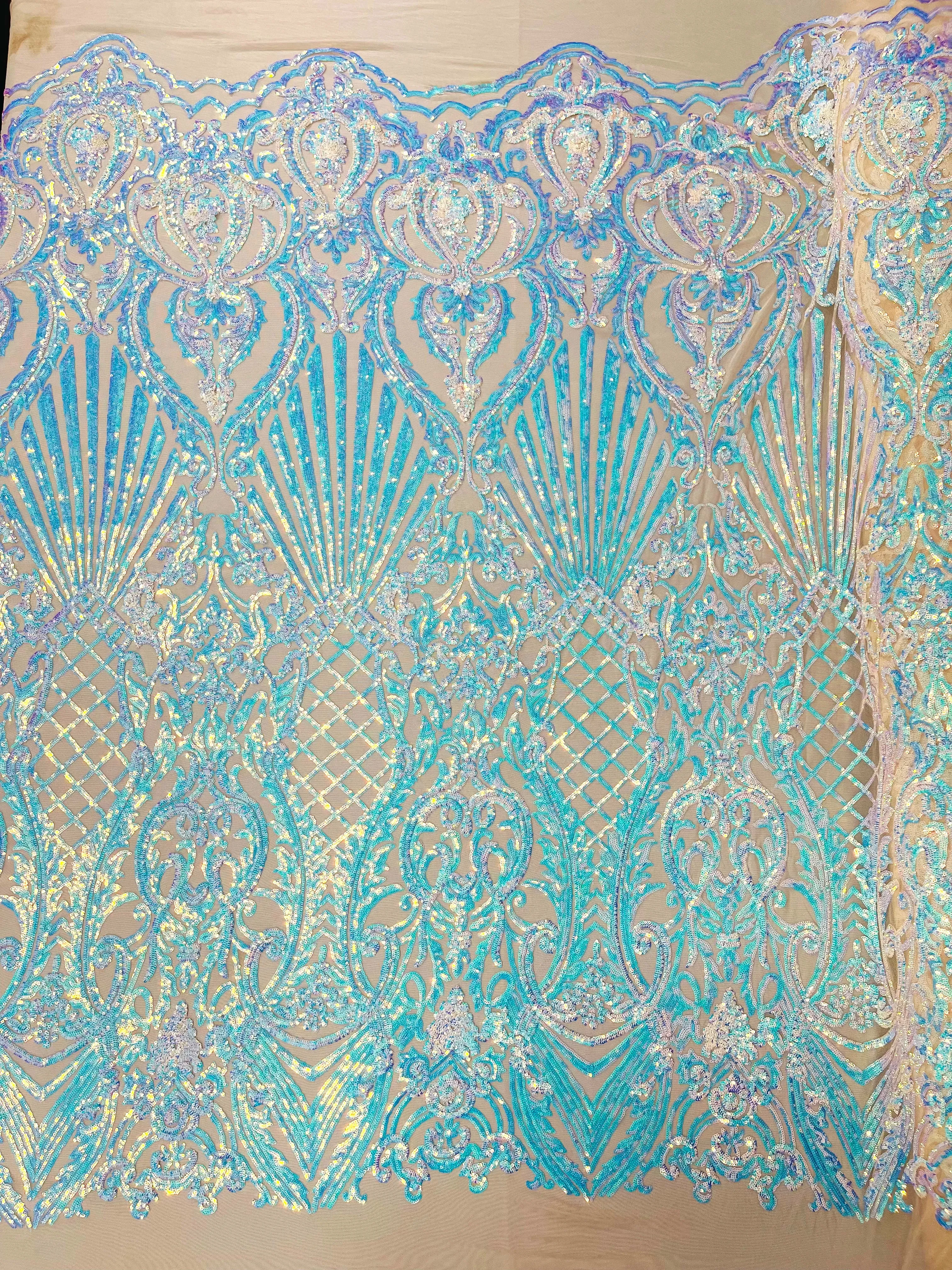 SHELL DAMASK SEQUIN (by the yard)