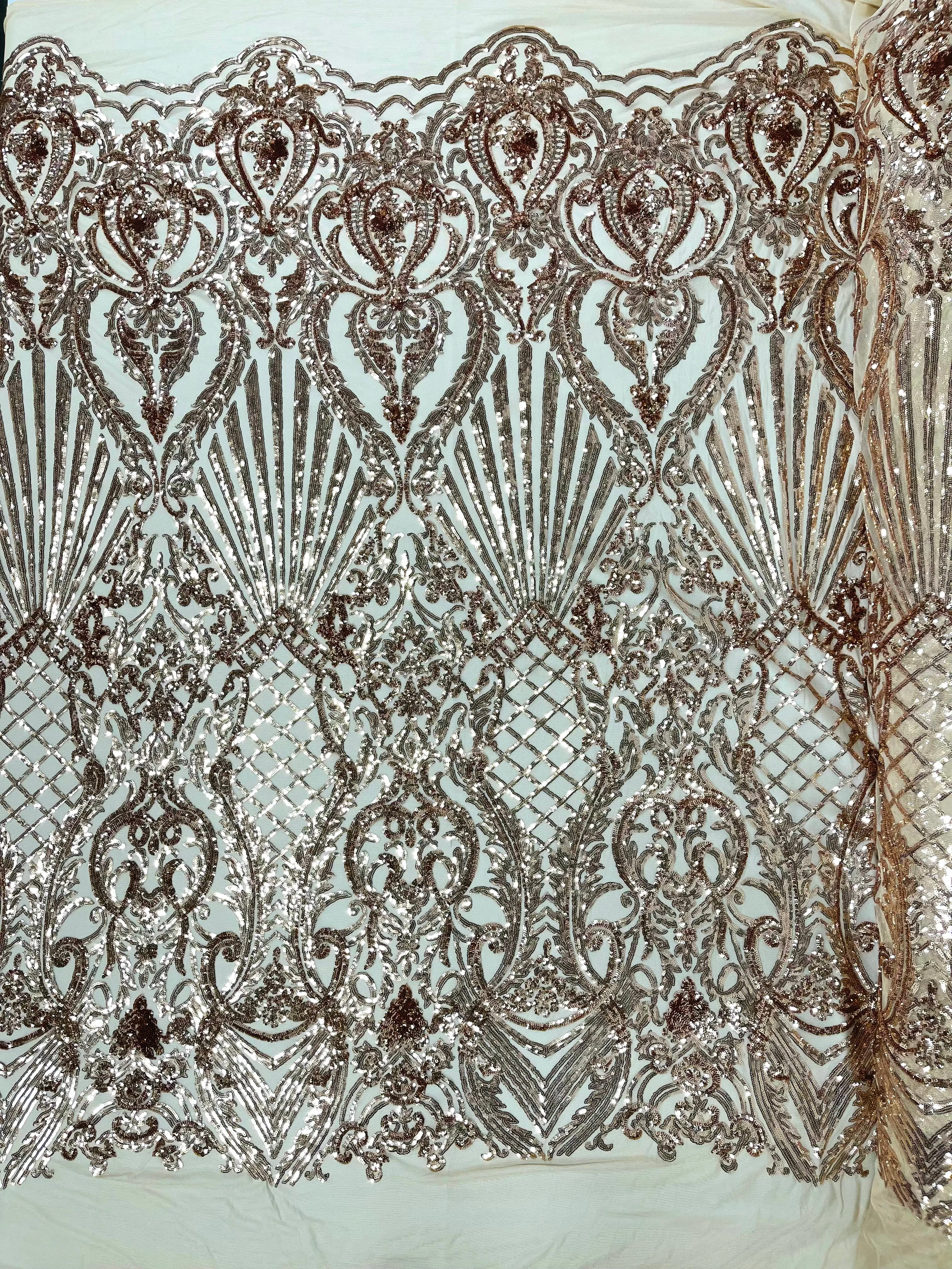 SHELL DAMASK SEQUIN (by the yard)