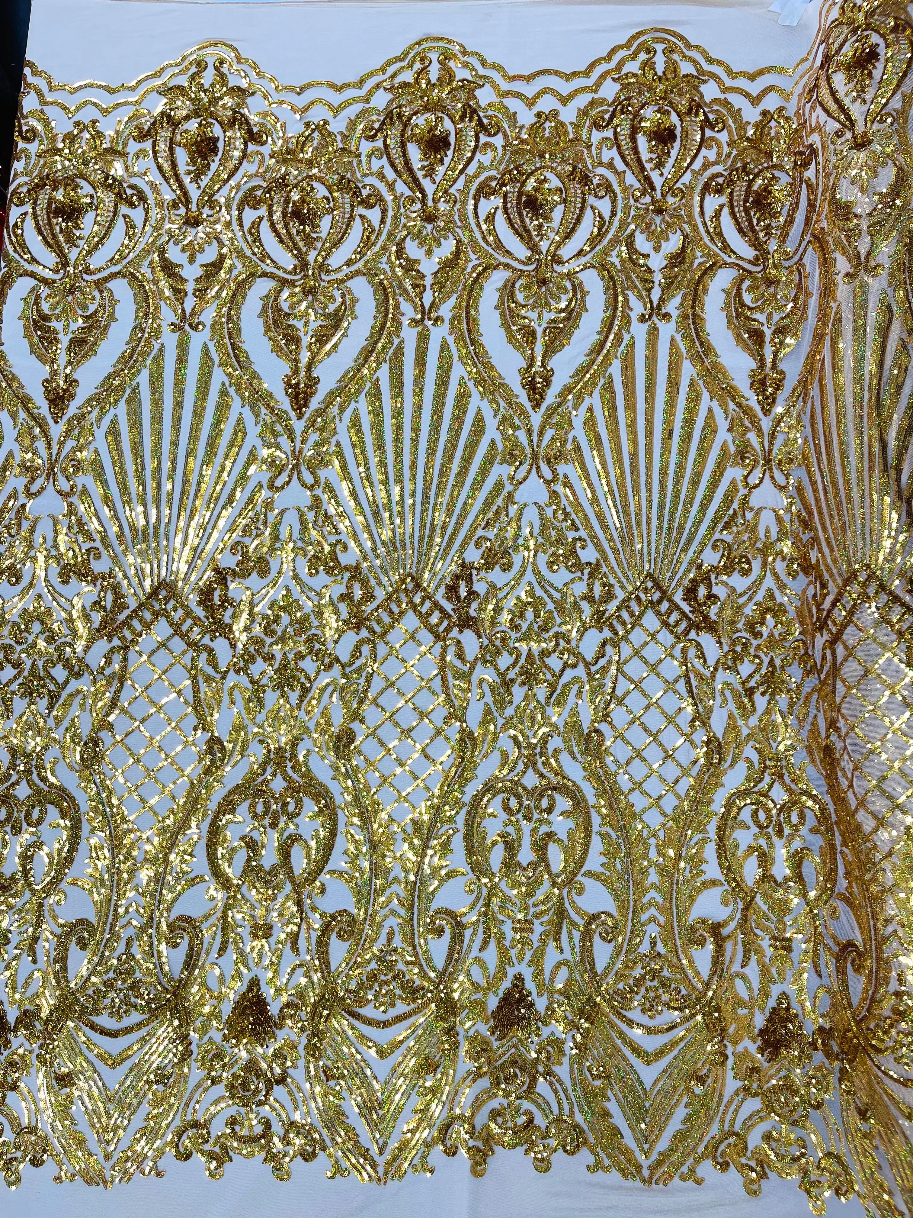 SHELL DAMASK SEQUIN (by the yard)