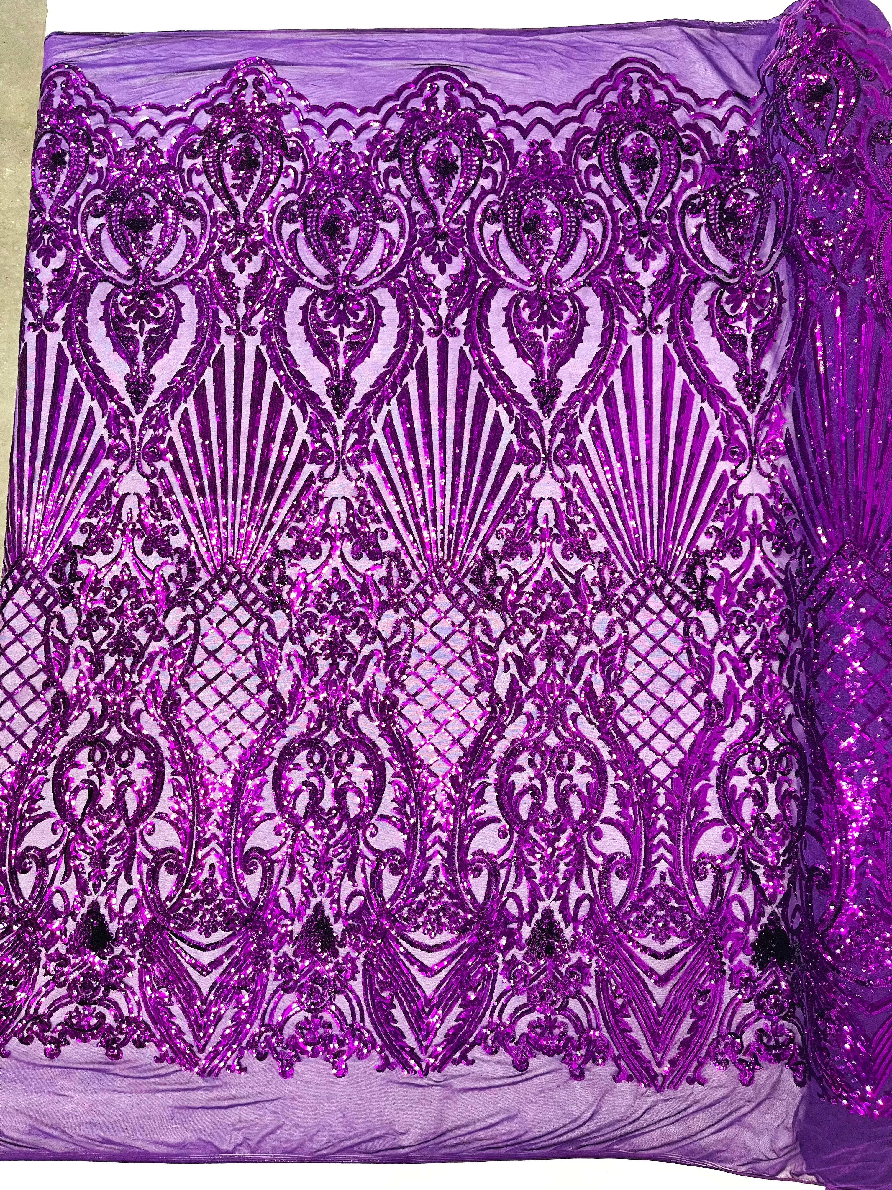 SHELL DAMASK SEQUIN (by the yard)
