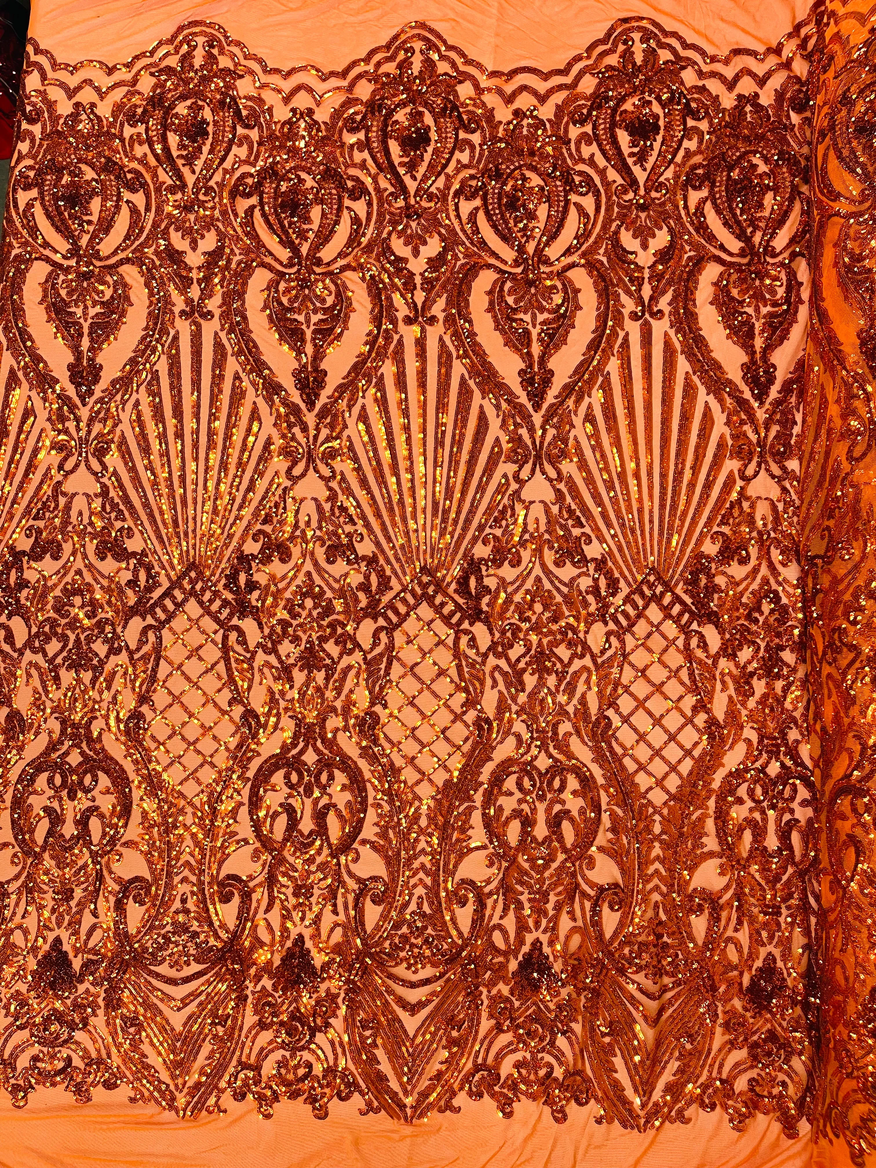 SHELL DAMASK SEQUIN (by the yard)