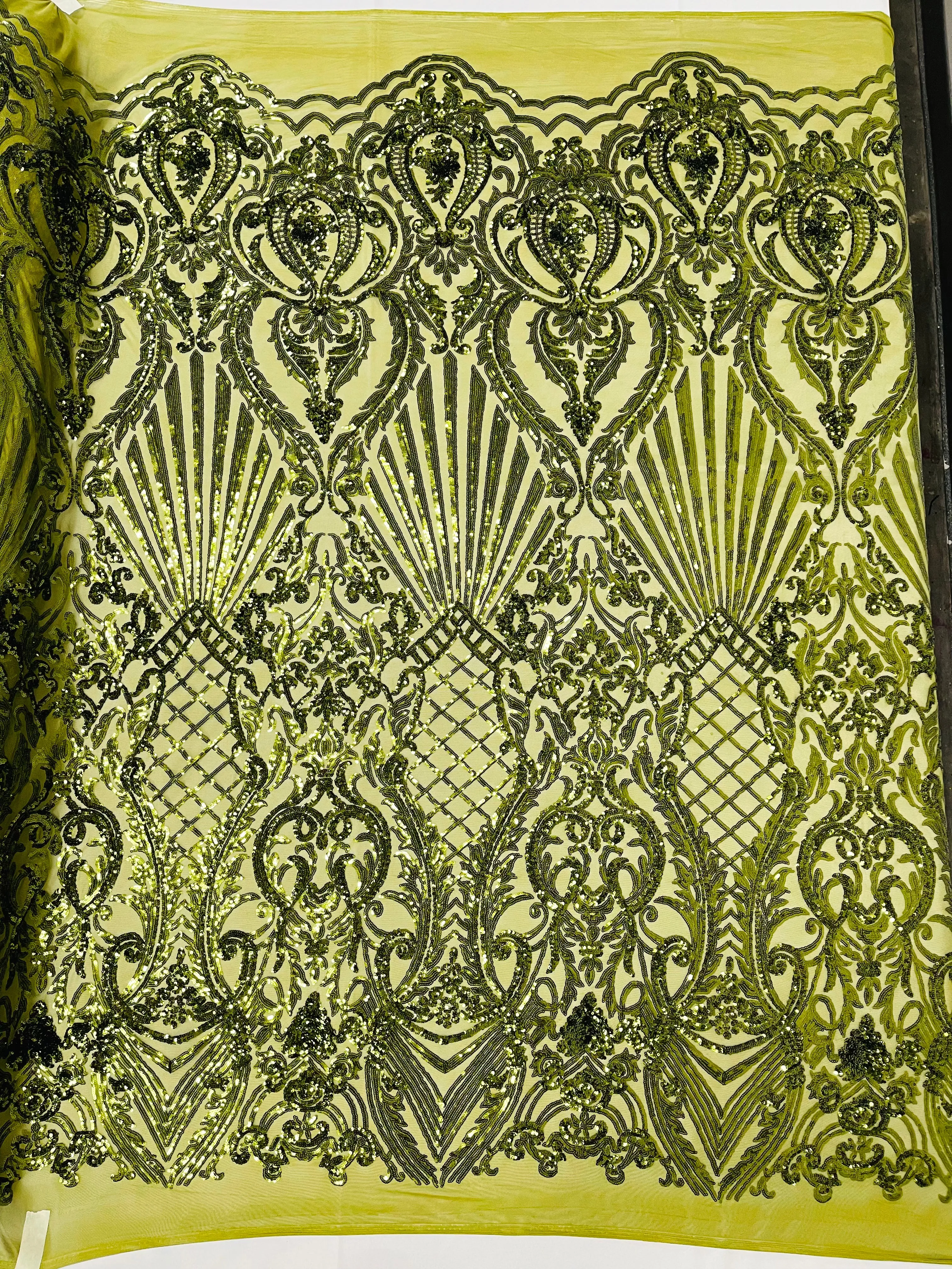 SHELL DAMASK SEQUIN (by the yard)