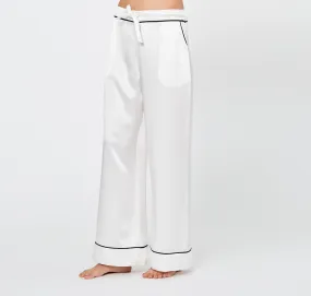 Silk pyjama trousers [Ivory]