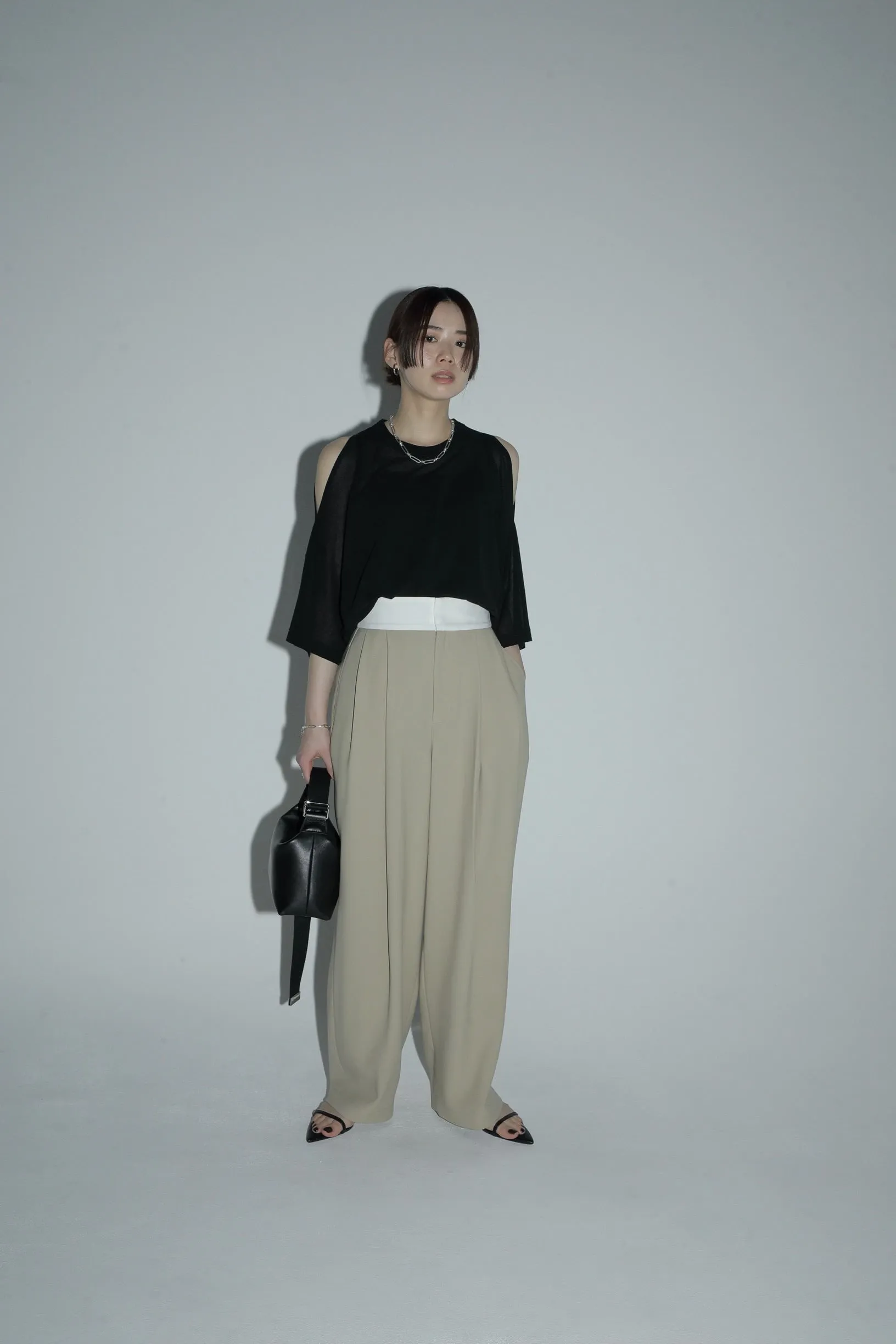 sleeve cut sheer tops