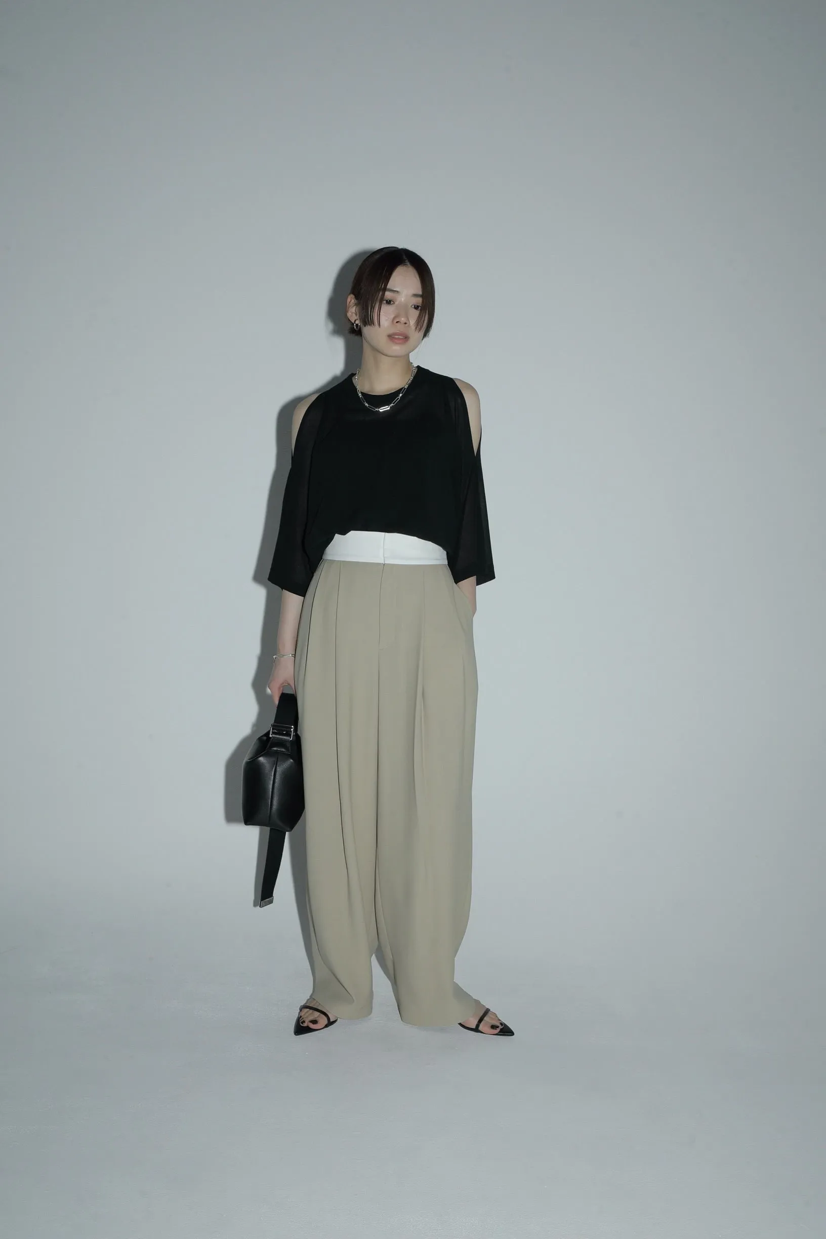 sleeve cut sheer tops