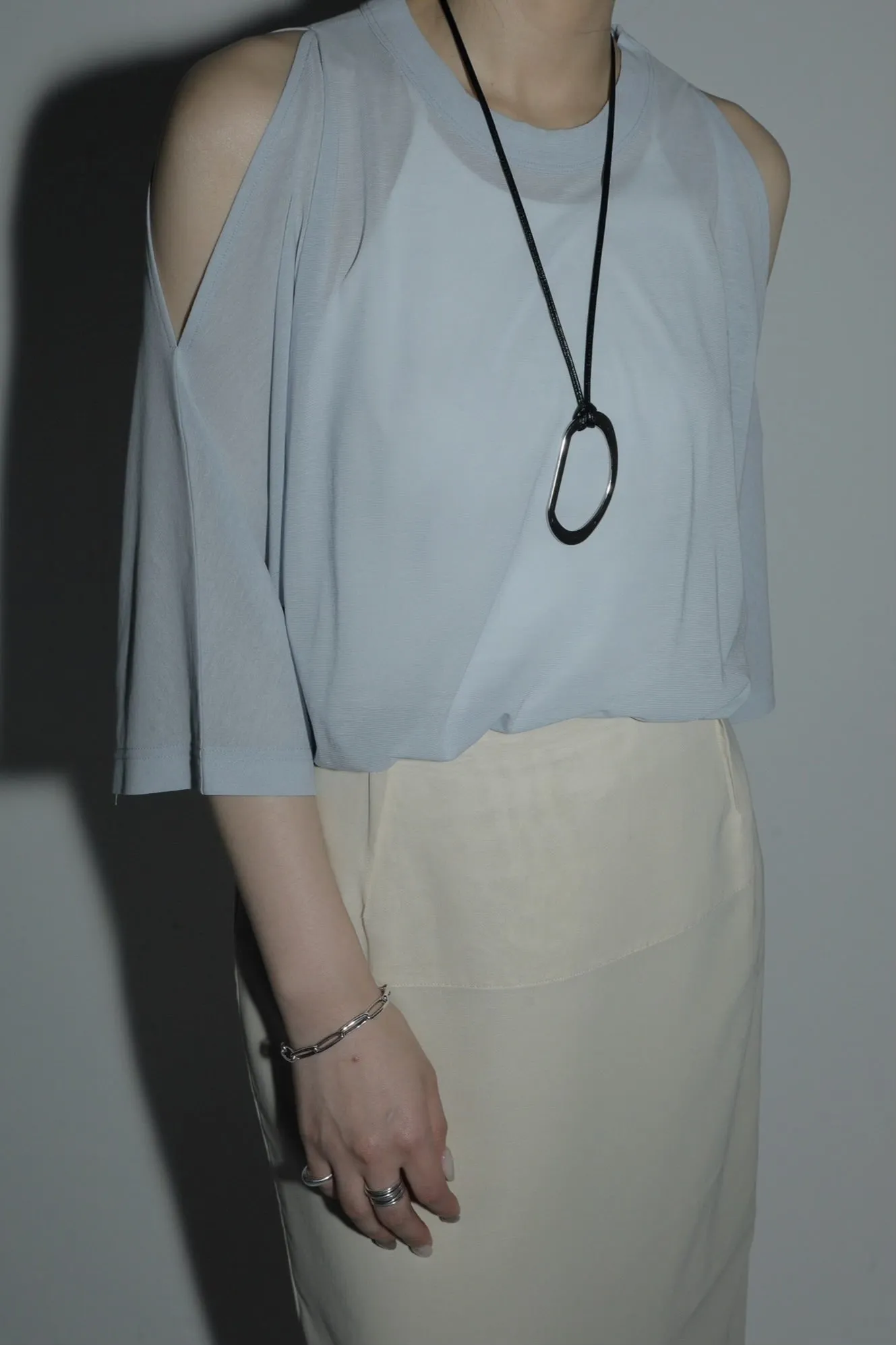 sleeve cut sheer tops