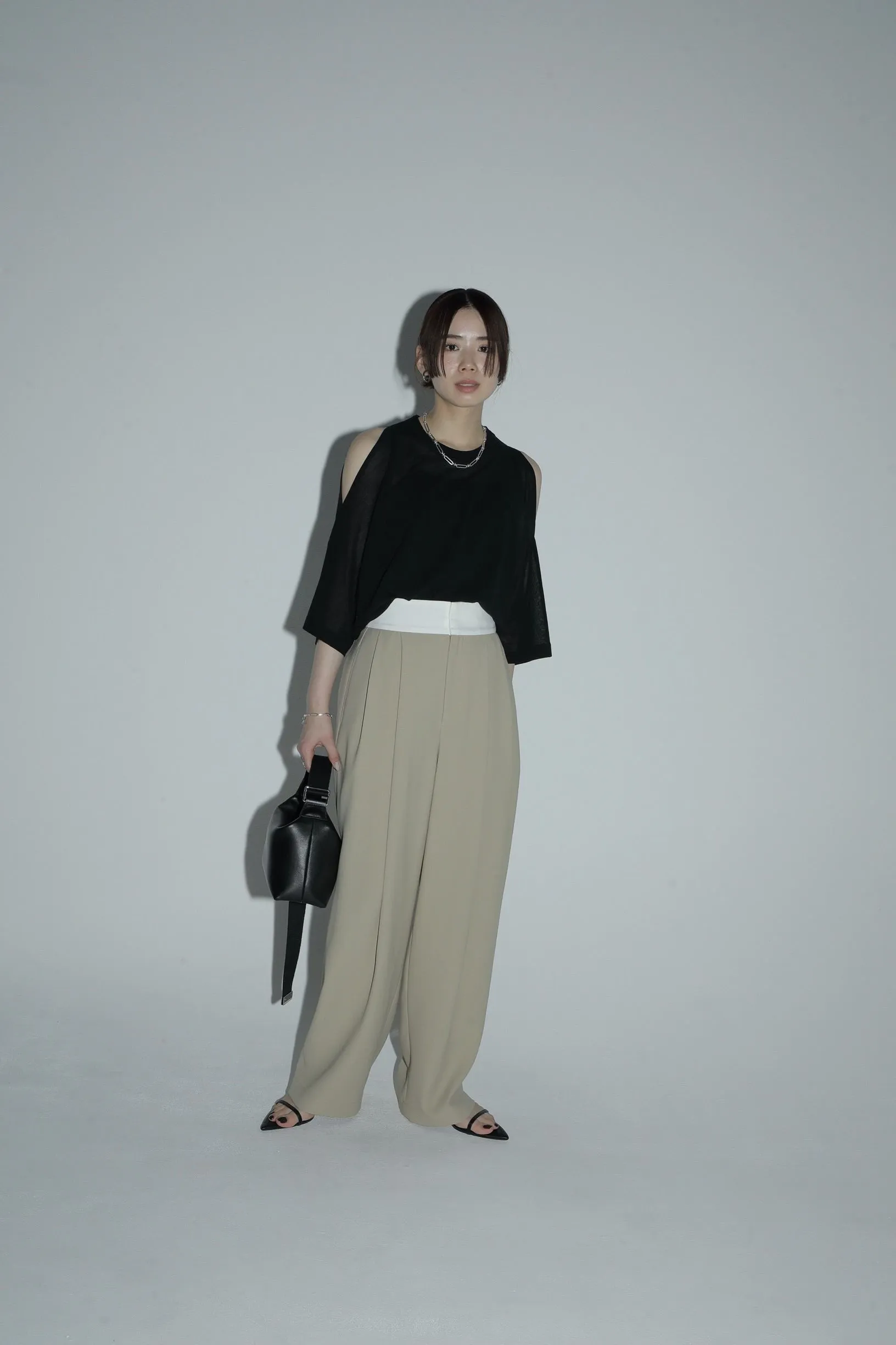 sleeve cut sheer tops