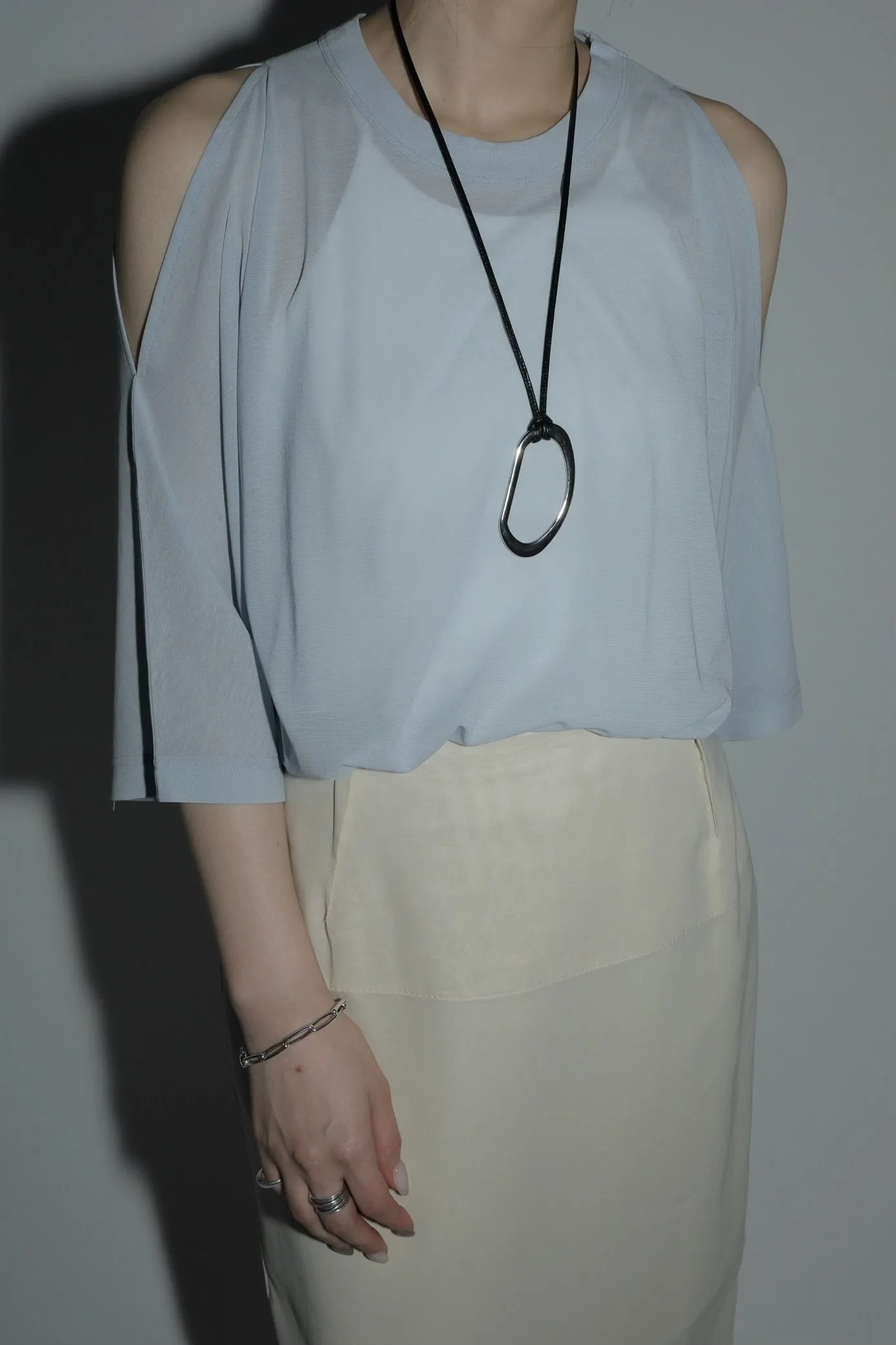 sleeve cut sheer tops