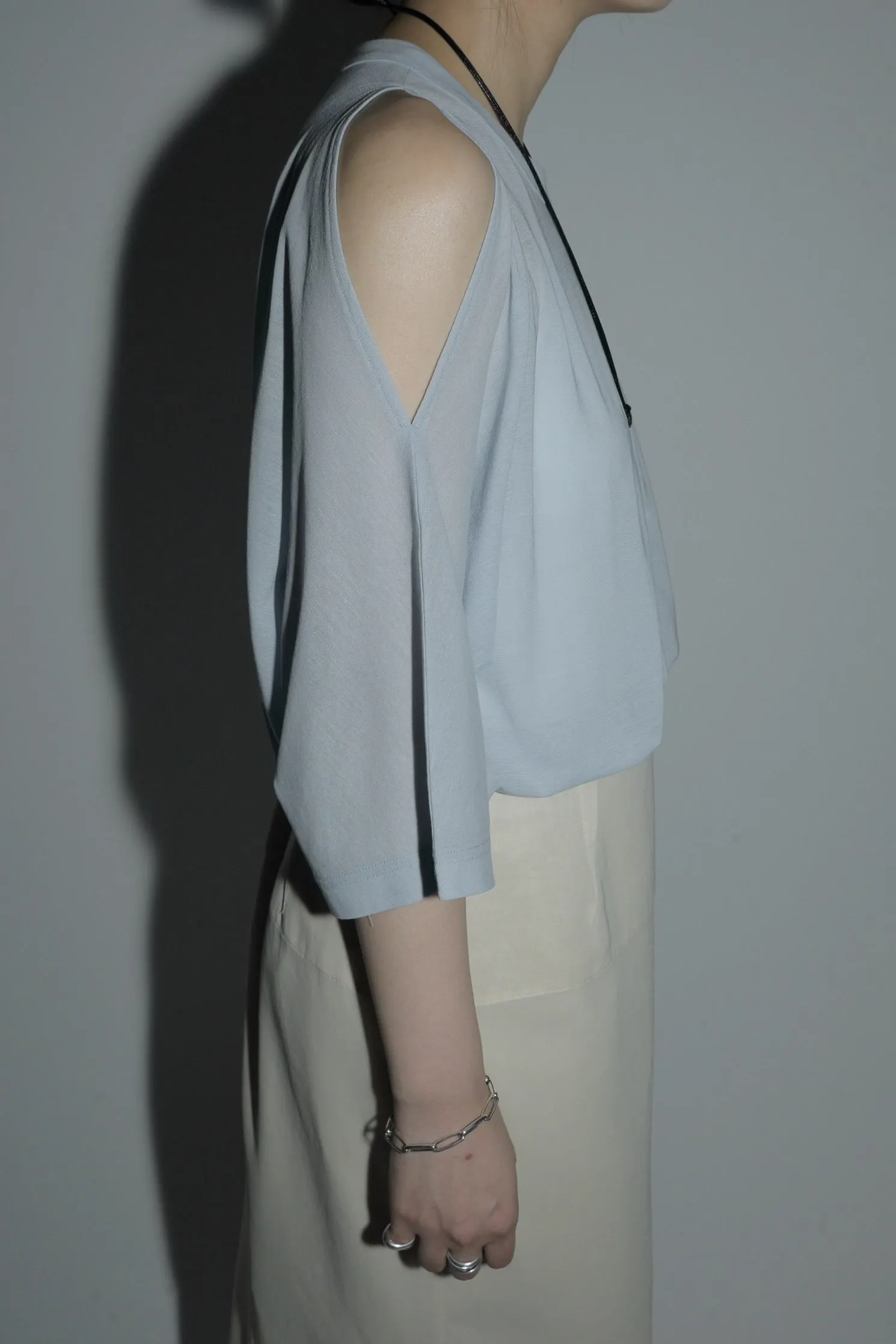 sleeve cut sheer tops