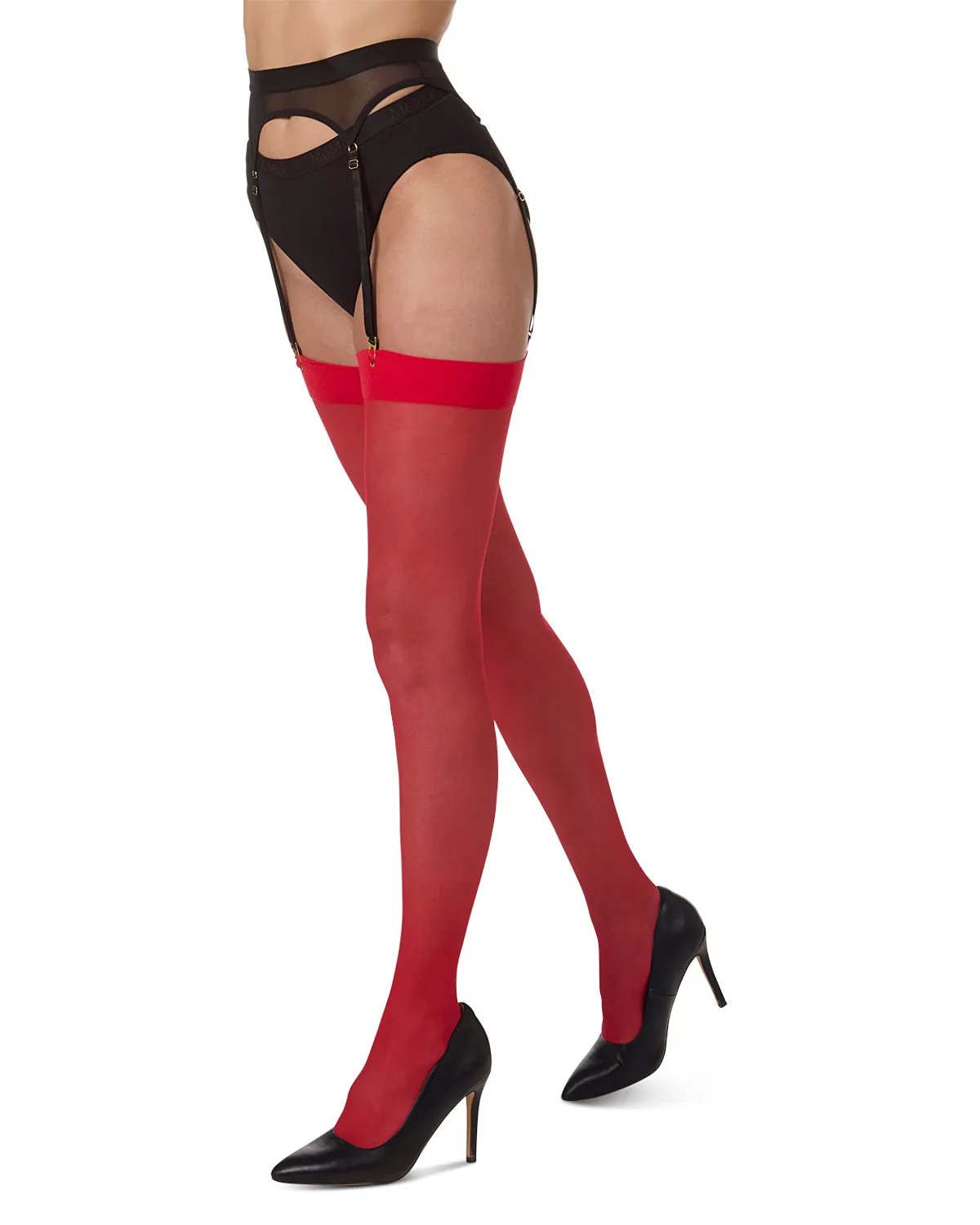 Women's Crystal Sheer Sheer Toe Stockings